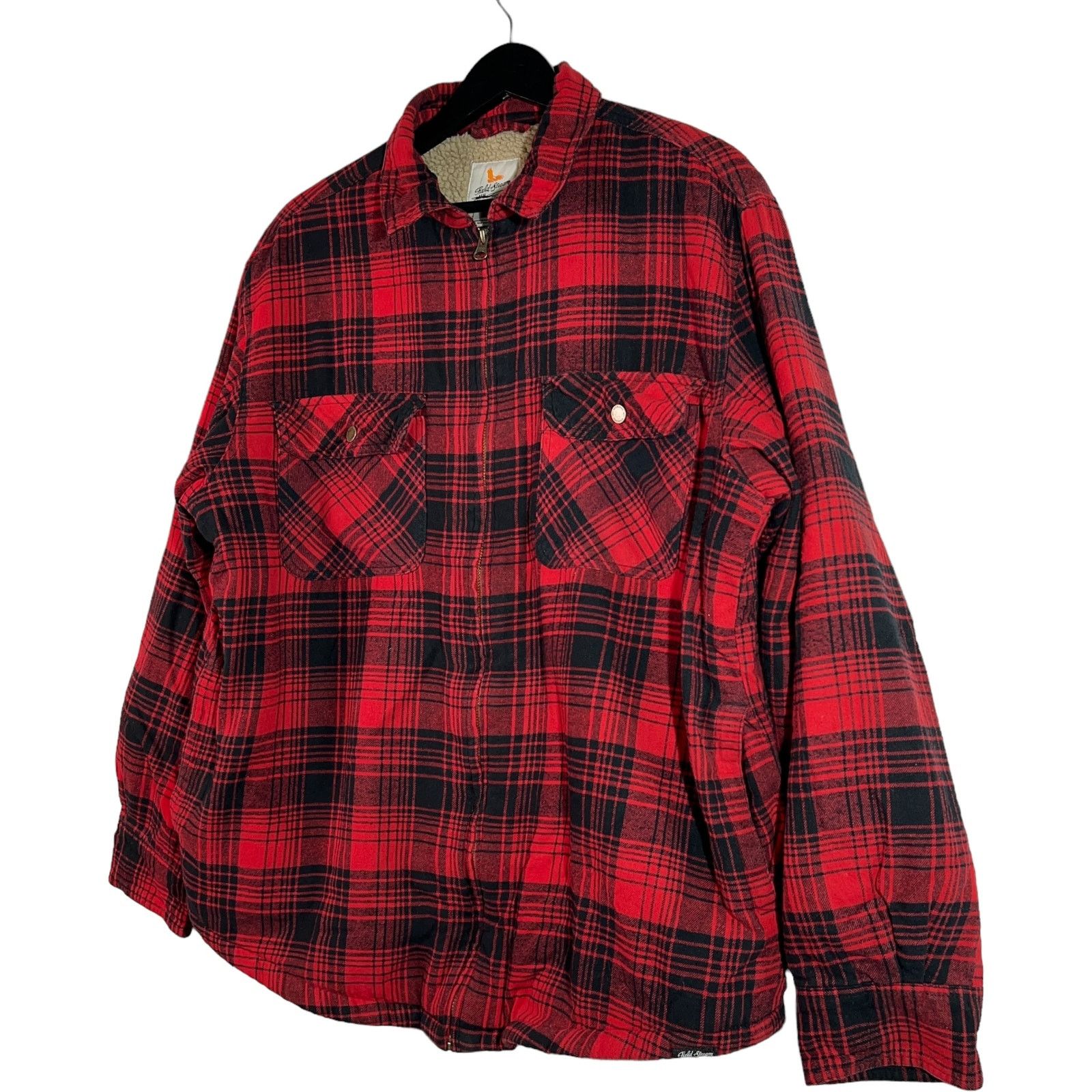 Field Stream Sherpa Lined Full Zip Flannel Jacket