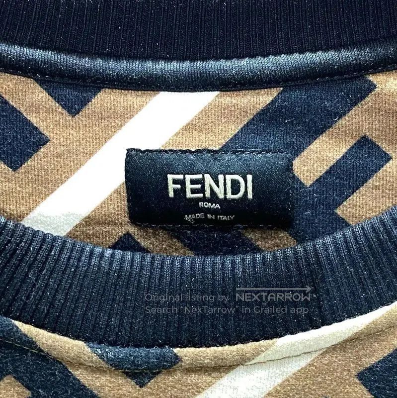 Fendi Fendi Color Block Cotton Sweatshirt for Women . Size M / US 6-8 / IT 42-44 - 3 Thumbnail