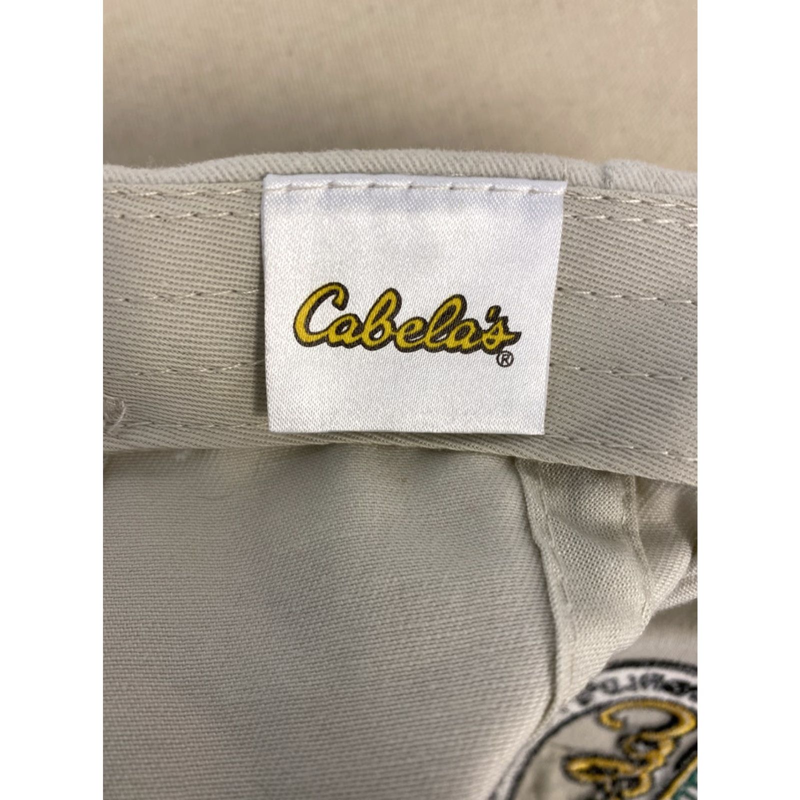 Vintage CABELA'S Adjustable Baseball Cap Hat - One Size - White - Outdoors Theme - Mens Size ONE SIZE - 6 Thumbnail
