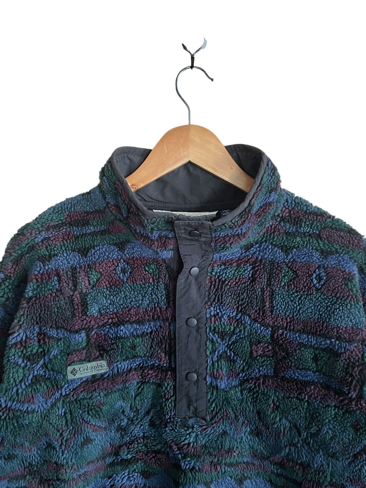 Columbia Very Rare Vintage Columbia Made In Usa Navajo Fleece 1980s Size US L / EU 52-54 / 3 - 3 Thumbnail