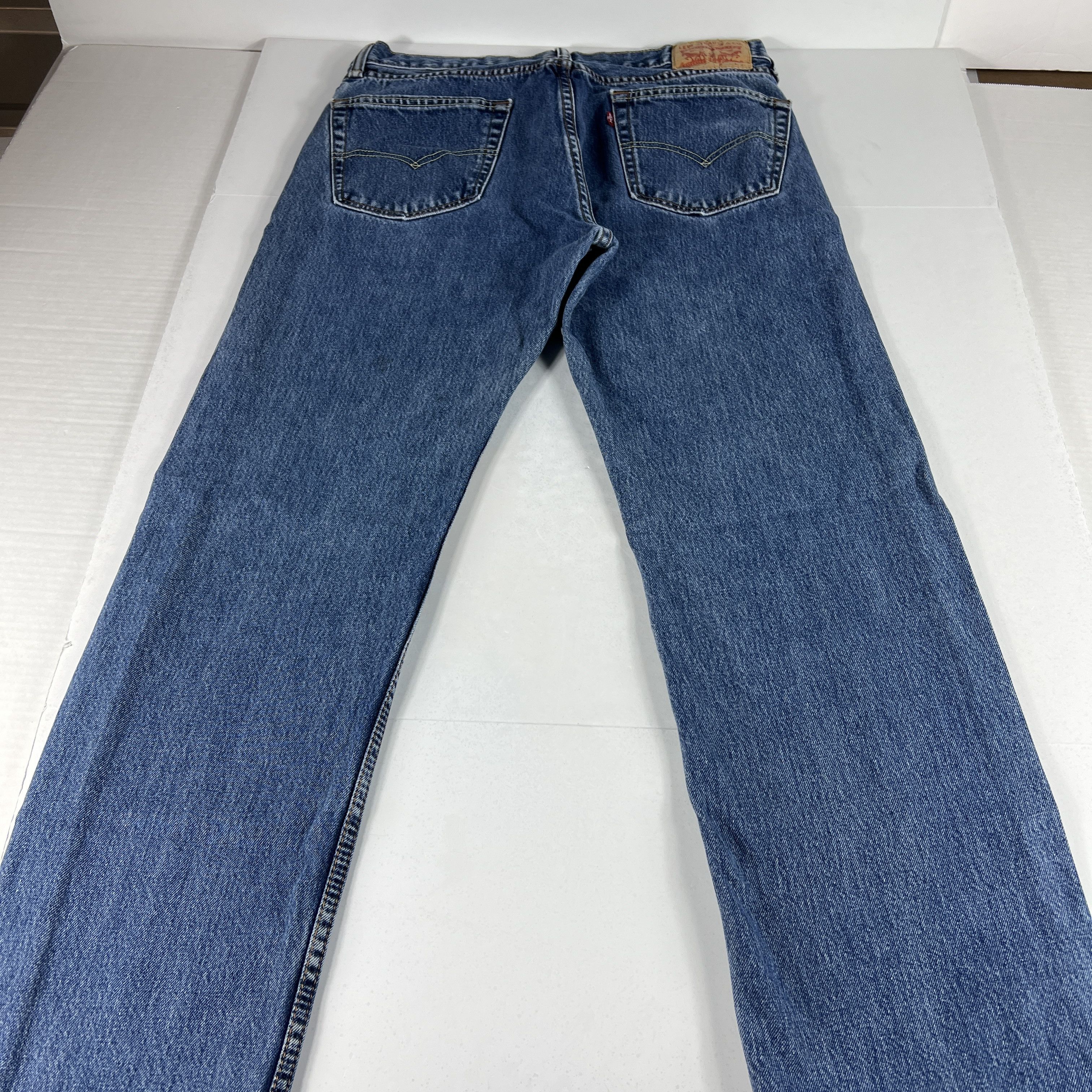 Levi's Levi's Jeans 505 Straight Leg Blue Faded Cotton Denim Size US 34 / EU 50 - 11 Thumbnail