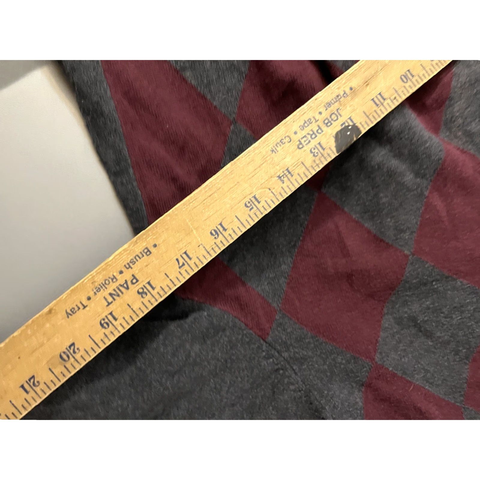 Ben Sherman Ben Sherman Mens V-Neck Sweater Gray 100% Cotton Argyle Medium Regular Knit Shirt Size US M / EU 48-50 / 2 - 5 Thumbnail