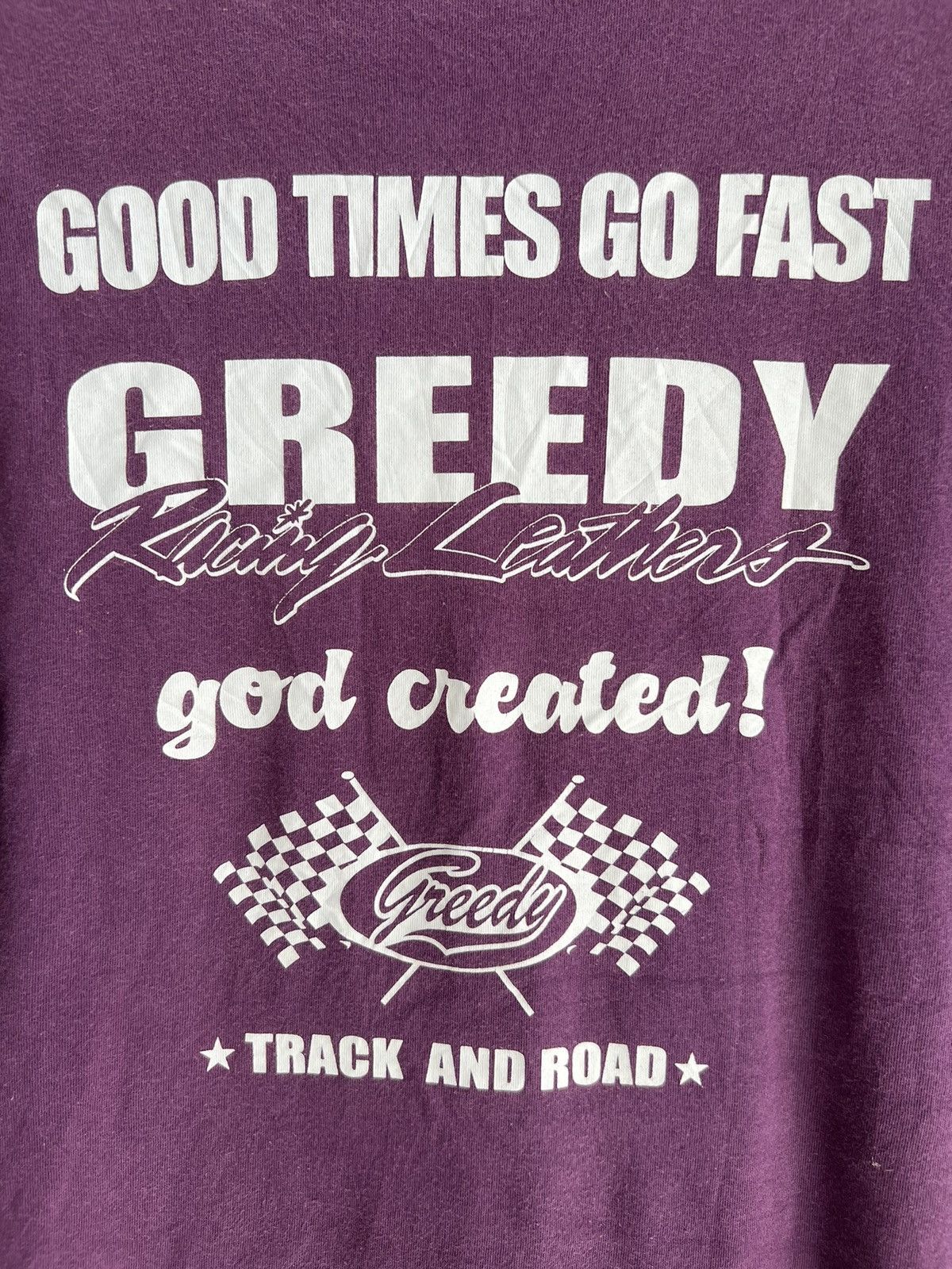 Greedy Genius Vintage Greedy Racing Motorcycle Leather Motorsports Shirt Size US M / EU 48-50 / 2 - 5 Thumbnail