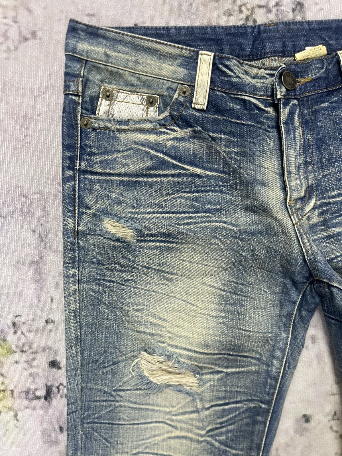 Other Flare Japanese Jeans Lightning Wash Real Vintage Size US 34 / EU 50 - 8 Thumbnail