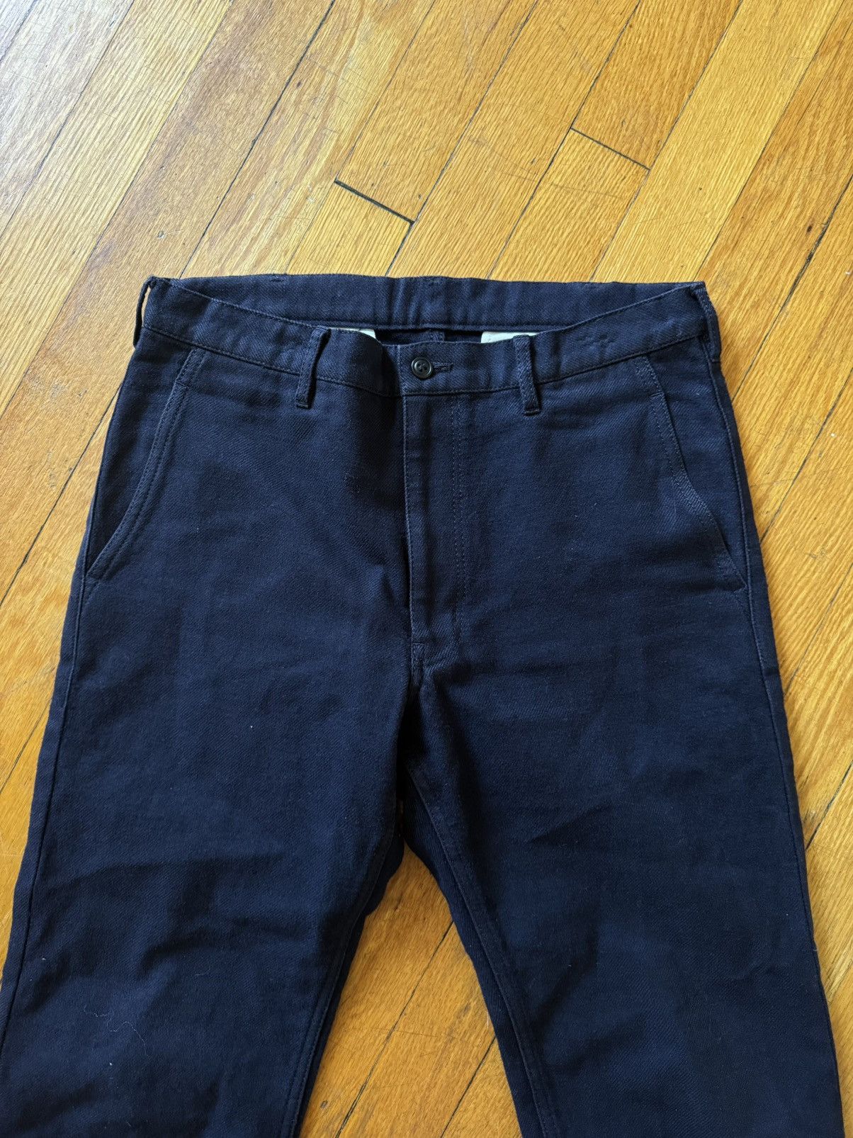 Comme des Garcons Homme Deux Navy Wool Cropped Pants Size US 29 - 2 Thumbnail