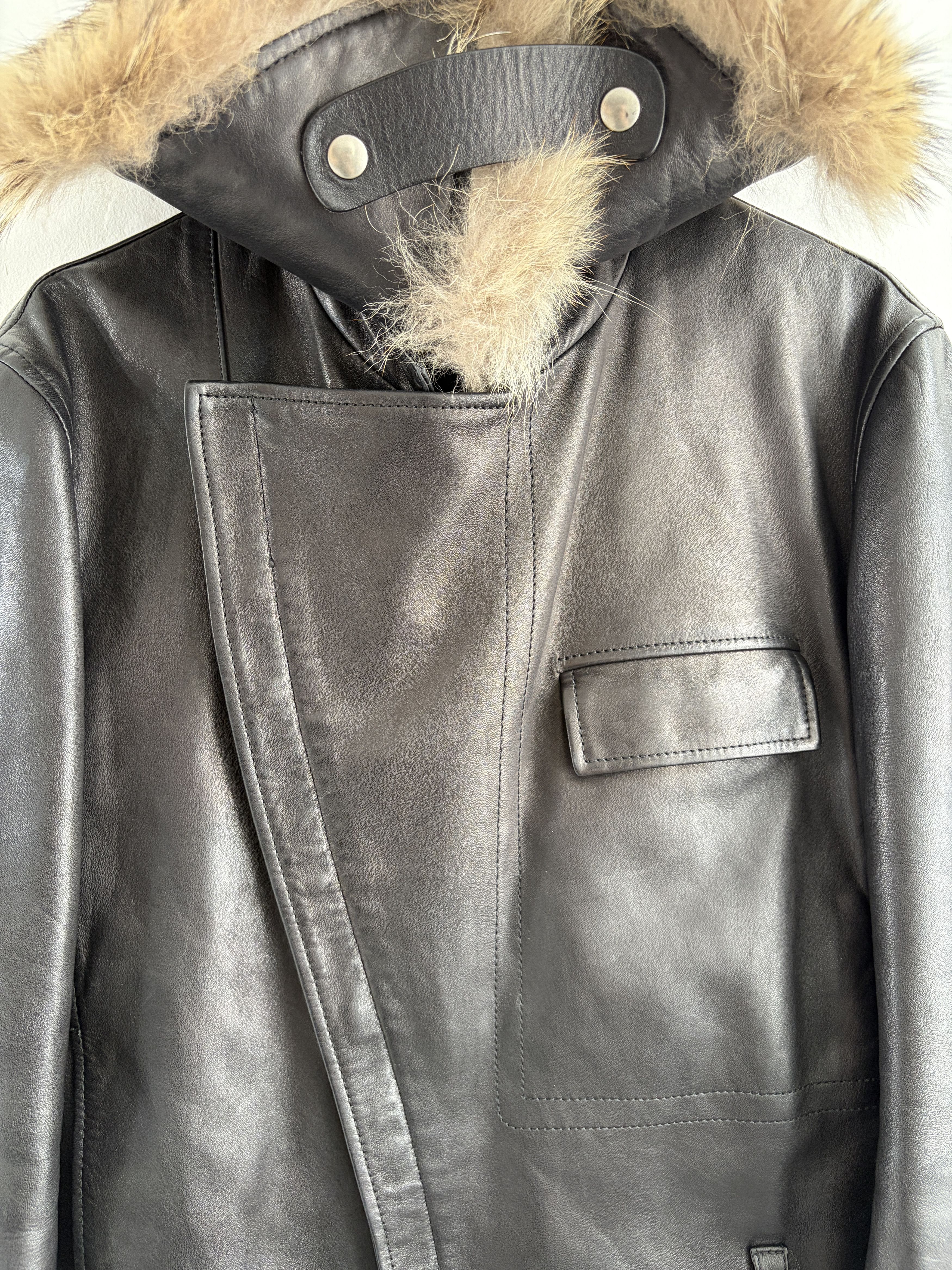 Yves Saint Laurent Tom Ford Yves Saint Laurent, Coyote Fur Leather Jacket, 50 Size US M / EU 48-50 / 2 - 3 Thumbnail