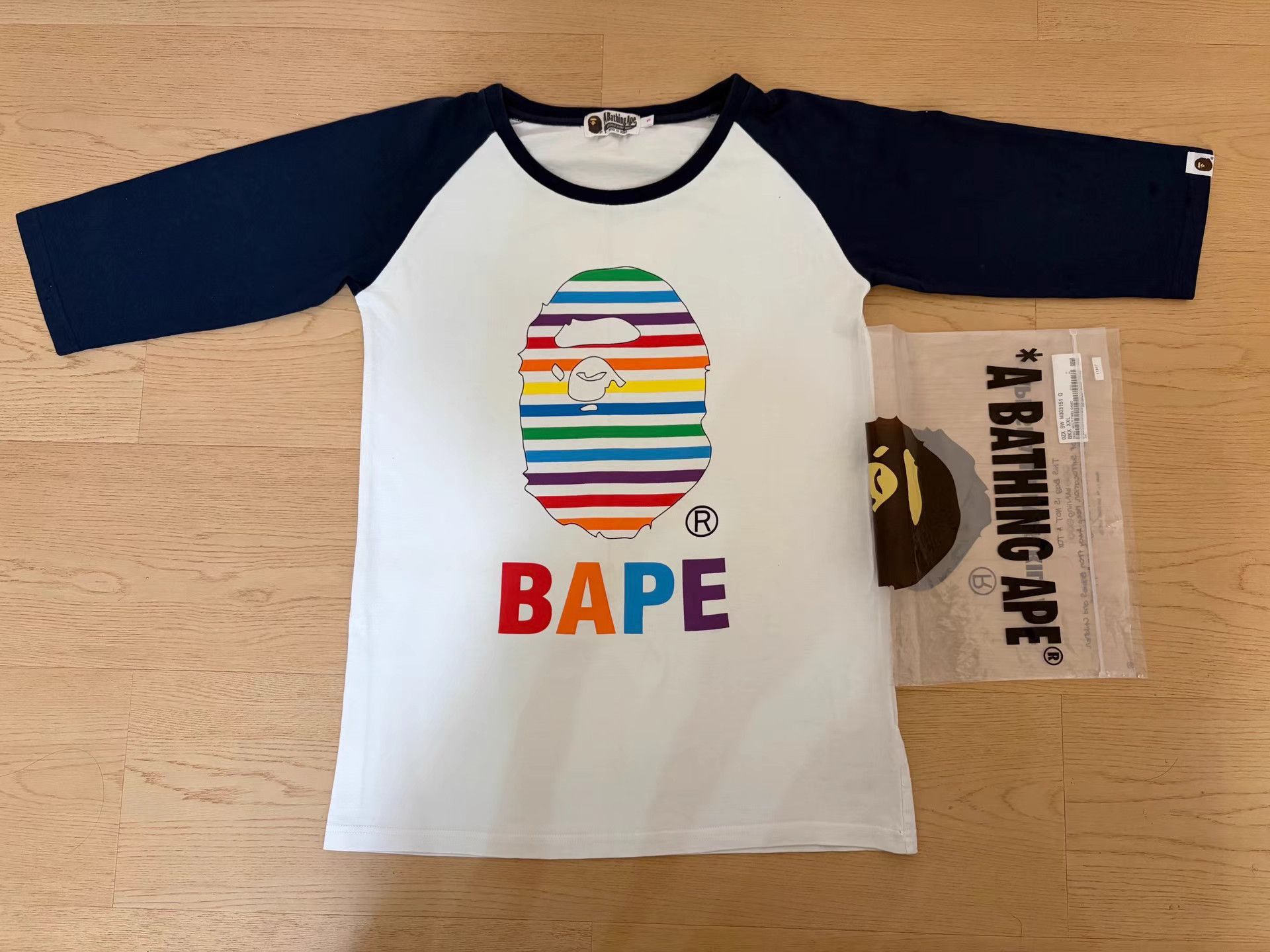 Bape BAPE White Short Sleeve Tee Size US S / EU 44-46 / 1 - 1 Thumbnail