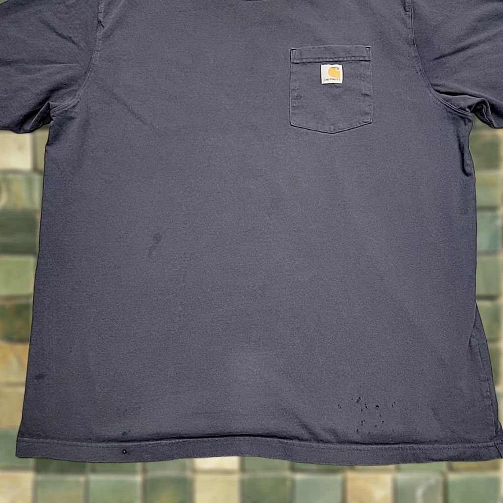 Carhartt VINTAGE Carhartt Shirt Men XLT Gray Loose Fit Crewneck Short Sleeve Pocket Work Tee Size US XL / EU 56 / 4 - 1 Thumbnail