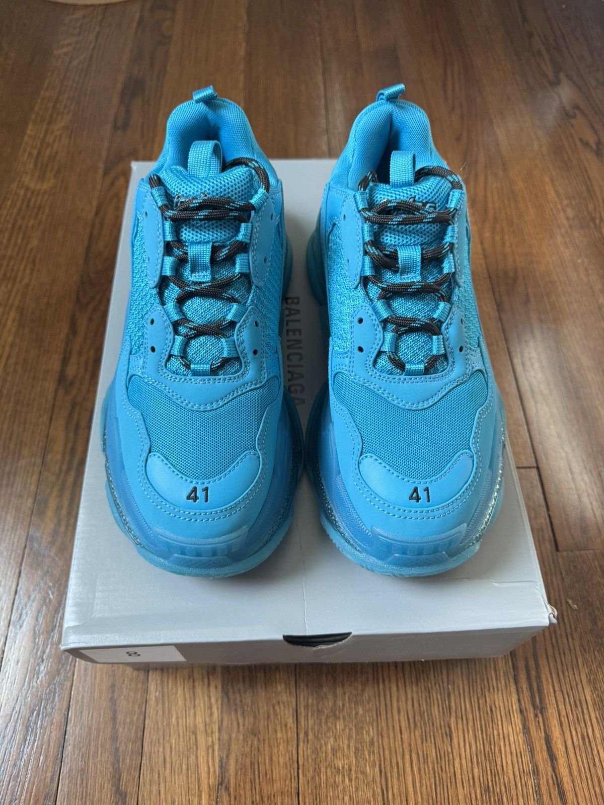 Balenciaga Balenciaga Triple S Blue/White Sneakers | Grailed
