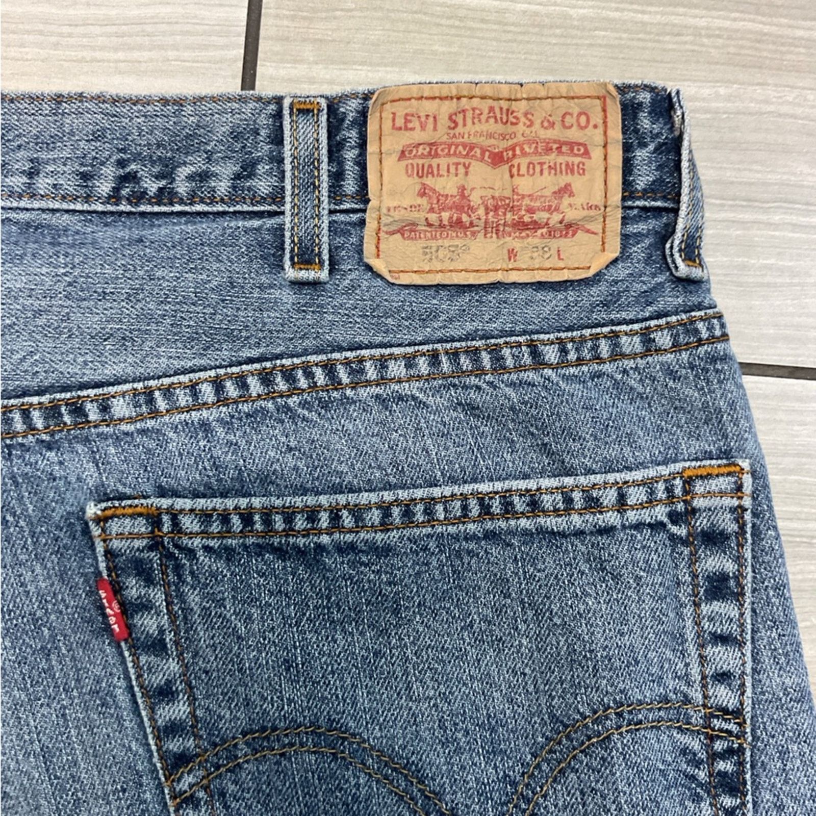 Levi's Vintage Levi’s 505 Regular Fit Denim Shorts Size US 38 / EU 54 - 3 Thumbnail
