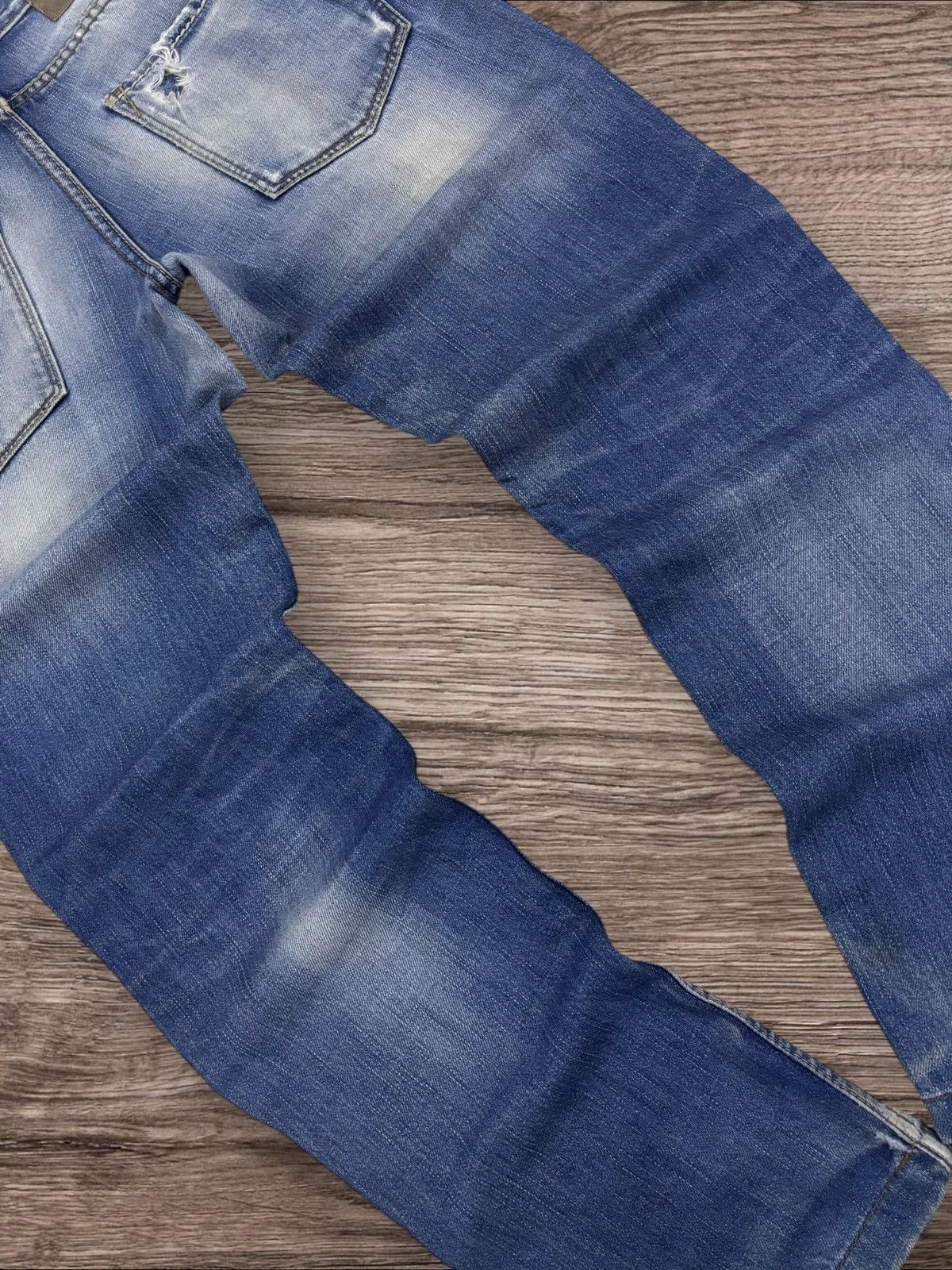 Benetton Benetton Formula 1 Distressed Slim Jeans Size US 30 / EU 46 - 5 Thumbnail