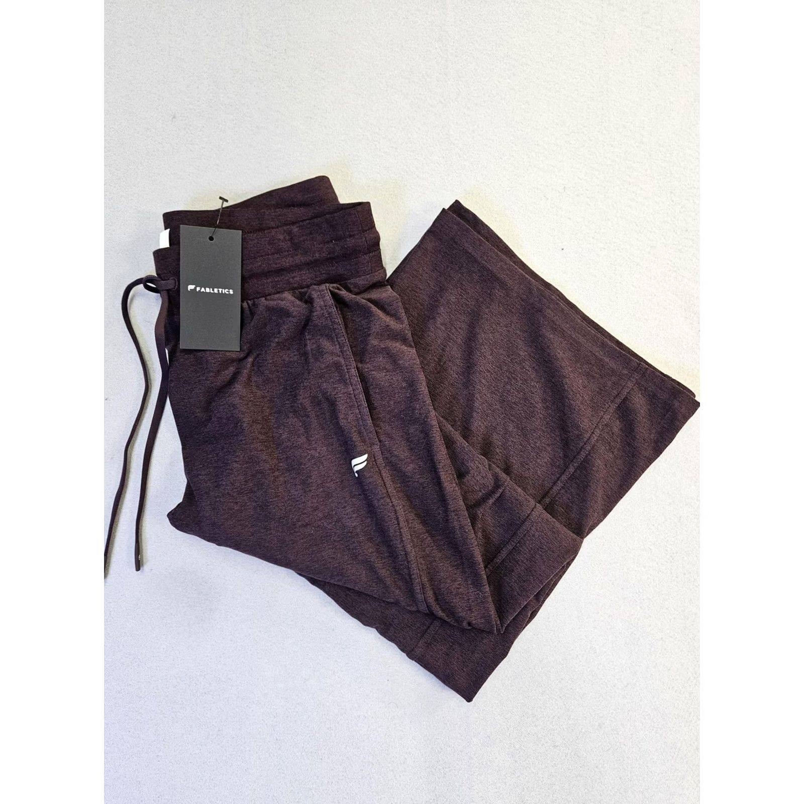 Fabletics Fabletics Sweatpants Womens Medium Purple Wide Leg Drawstring Pockets Lounge Size 32" / US 10 / IT 46 - 2 Thumbnail