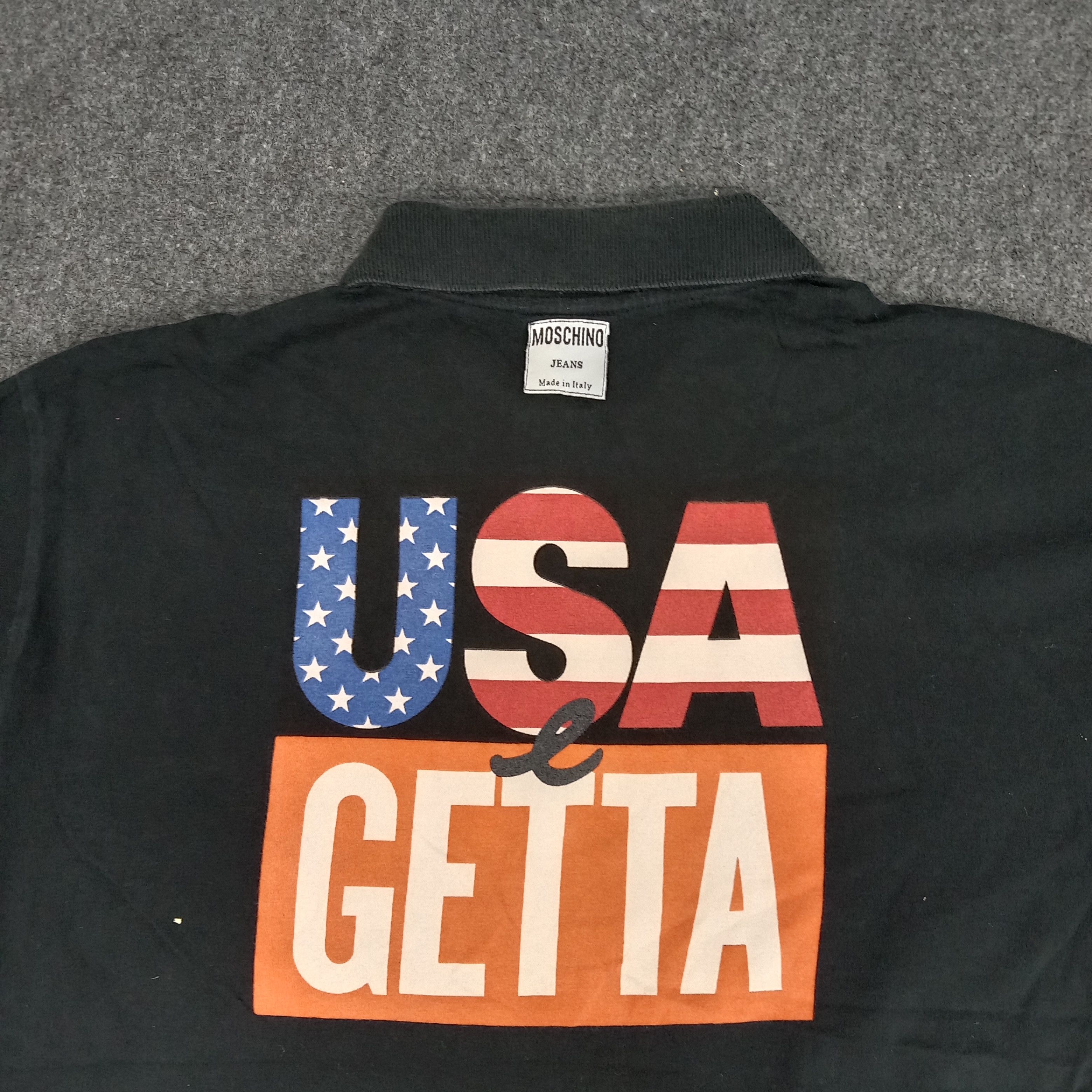 Moschino × Vintage Moschino USA Flag Designs Polos Size US M / EU 48-50 / 2 - 2 Thumbnail