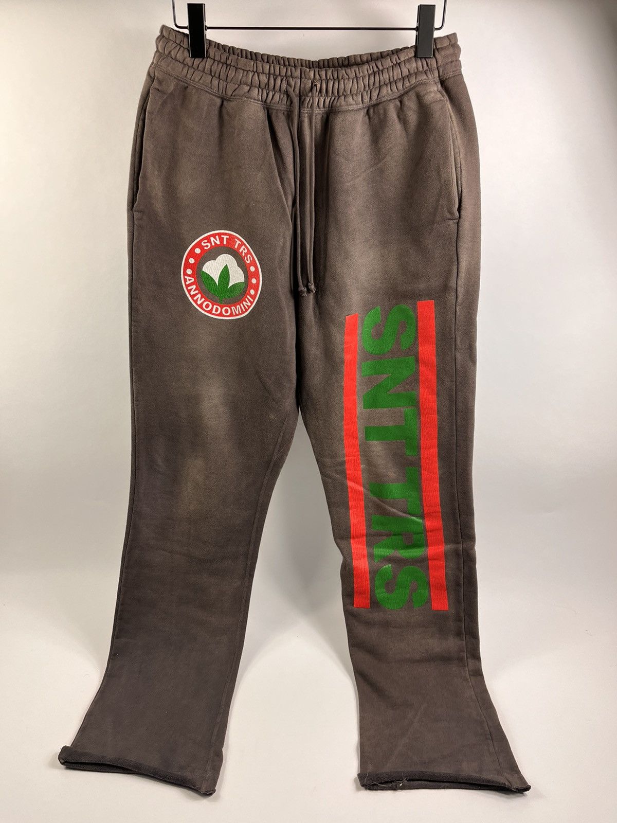 Image of Denim Tears x Saint Michael Logo Track Pants in Brown, Men's (Size 36)