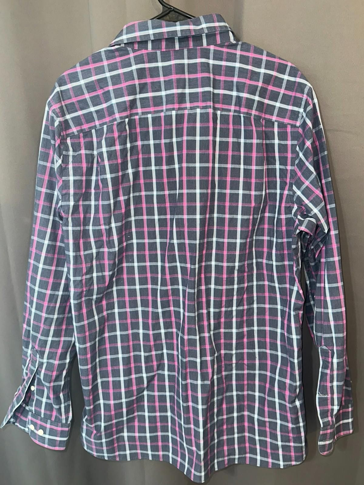 Paria Farzaneh Fairlane Plaid Shirt | Gray Blue Pink | L Size US L / EU 52-54 / 3 - 6 Thumbnail
