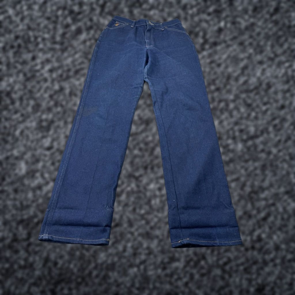 Wrangler VINTAGE Wrangler Misses Jeans 14 Blue Full Fit High Rise Denim Pony VTG 80s 30x32 Women Jeans Size 36" / US 14 / IT 50 - 1 Thumbnail