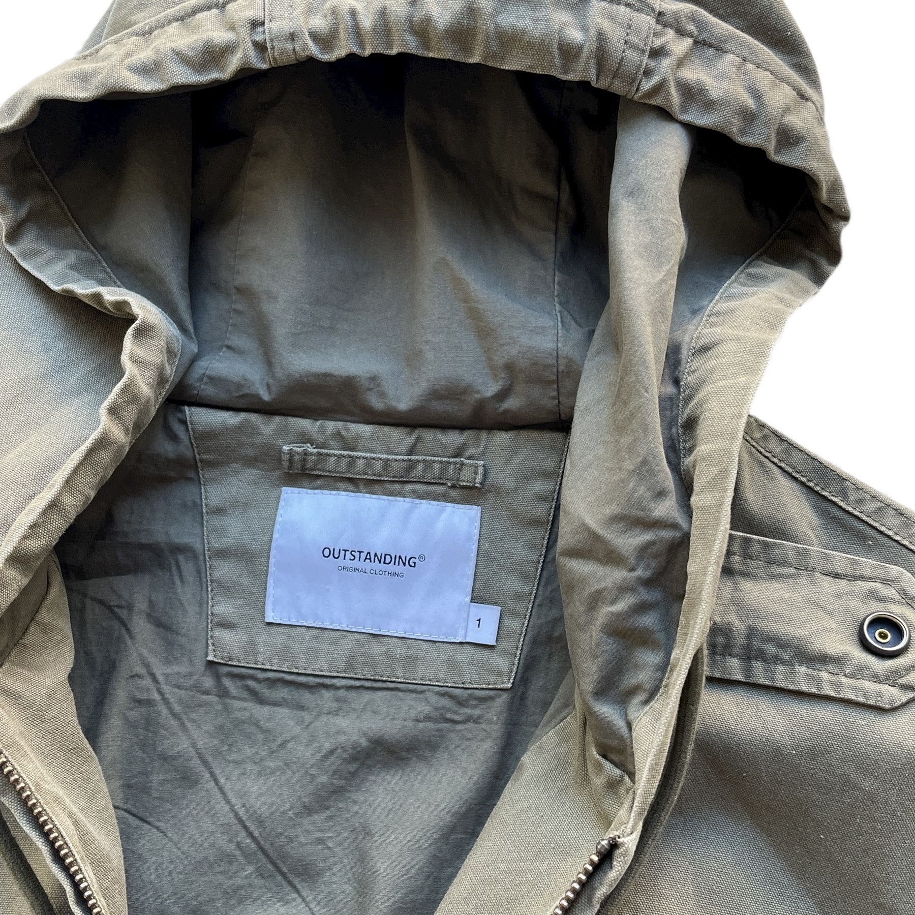 Japanese Brand Vintage wash canvas workwear hooded jacket Size US M / EU 48-50 / 2 - 7 Thumbnail