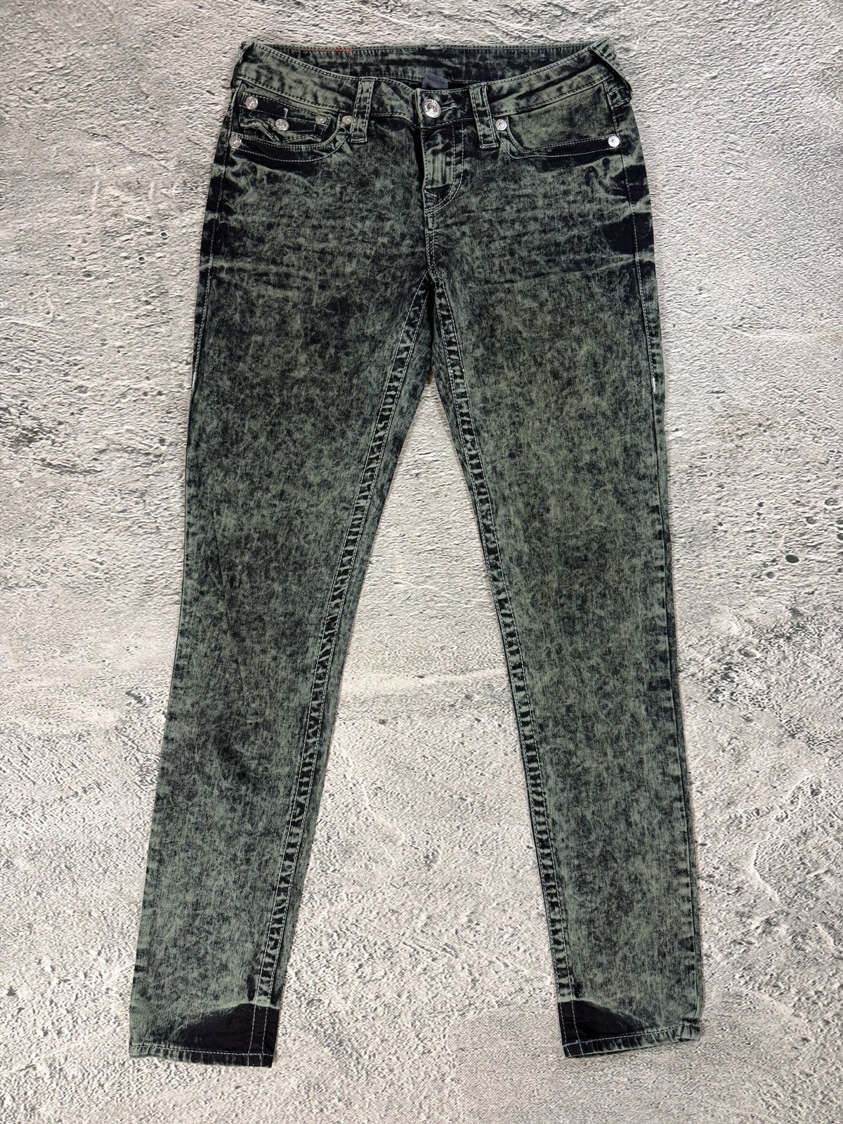True Religion True Religion jeans skinny marble camo khaki green Size US 28 / EU 44 - 6 Thumbnail