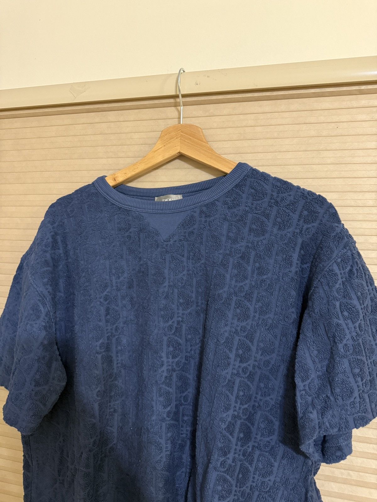 Dior Christian Dior Blue Towel Short Sleeve Size US M / EU 48-50 / 2 - 2 Thumbnail
