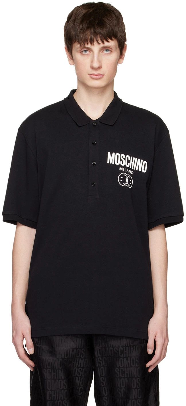 o1y0225 Logo Polo Shirt in Black