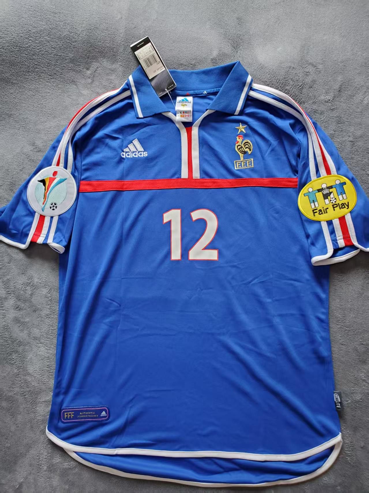 Other 2000 France 12 Thierry Henry Jersey Size US XL / EU 56 / 4 - 2 Thumbnail