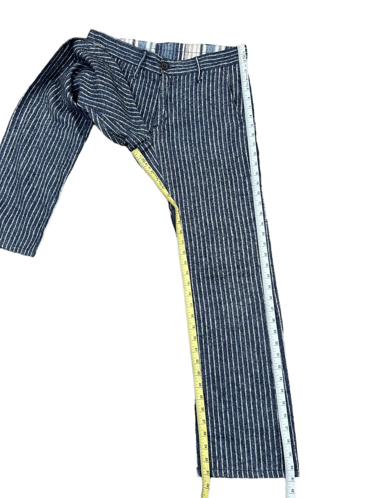 Vintage TMT Classic Japan Cinch Back Striped Trouser Pant Size US 32 / EU 48 - 5 Thumbnail