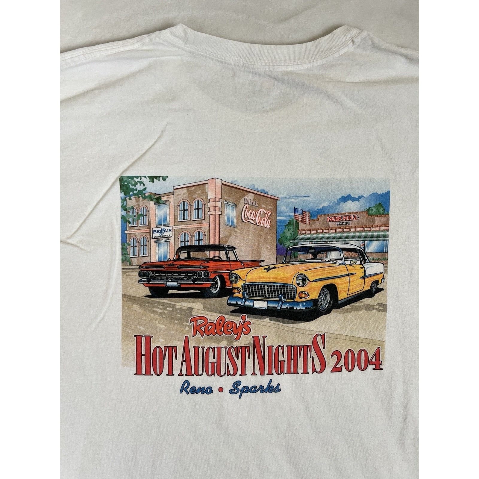 Hanes Vintage Hot August Nights T-Shirt Size XL Reno Hot Rod Bel A Size US XL / EU 56 / 4 - 8 Thumbnail