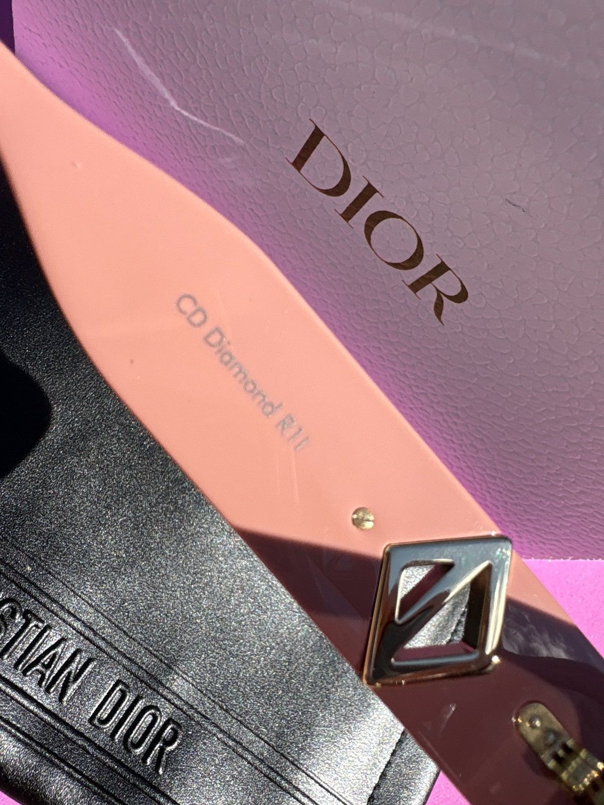 Dior Pink Dior Subglasses Size ONE SIZE - 5 Thumbnail