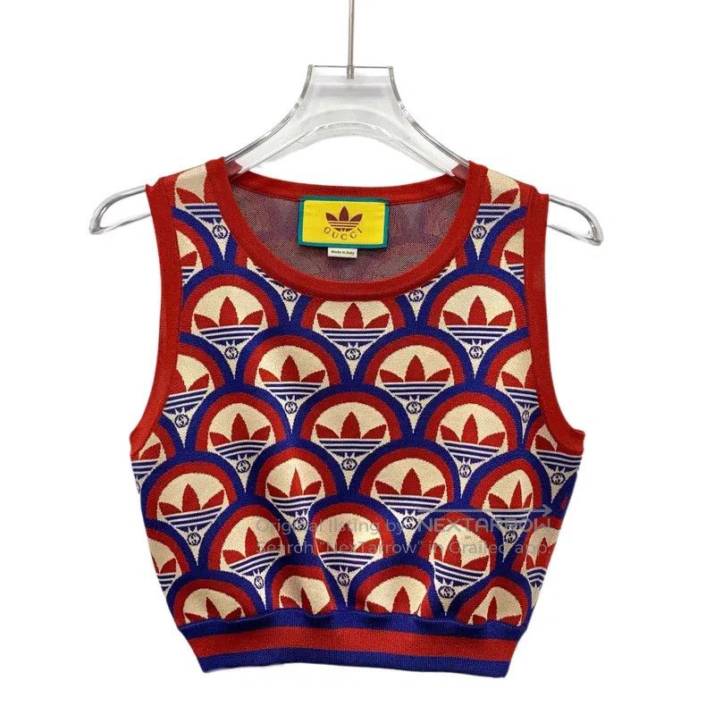 Gucci Gucci Multi-colour logo print full-print cotton round-neck Size M / US 6-8 / IT 42-44 - 1 Thumbnail