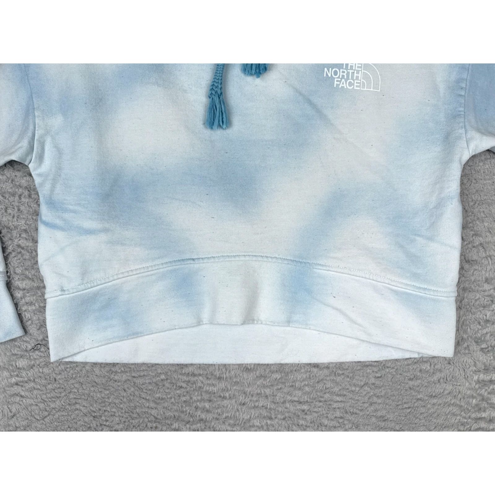 The North Face VINTAGE The North Face Hoodie Womens XS Blue Tie Dye Cropped Pullover Sweatshirt Size XS / US 0-2 / IT 36-38 - 5 Thumbnail