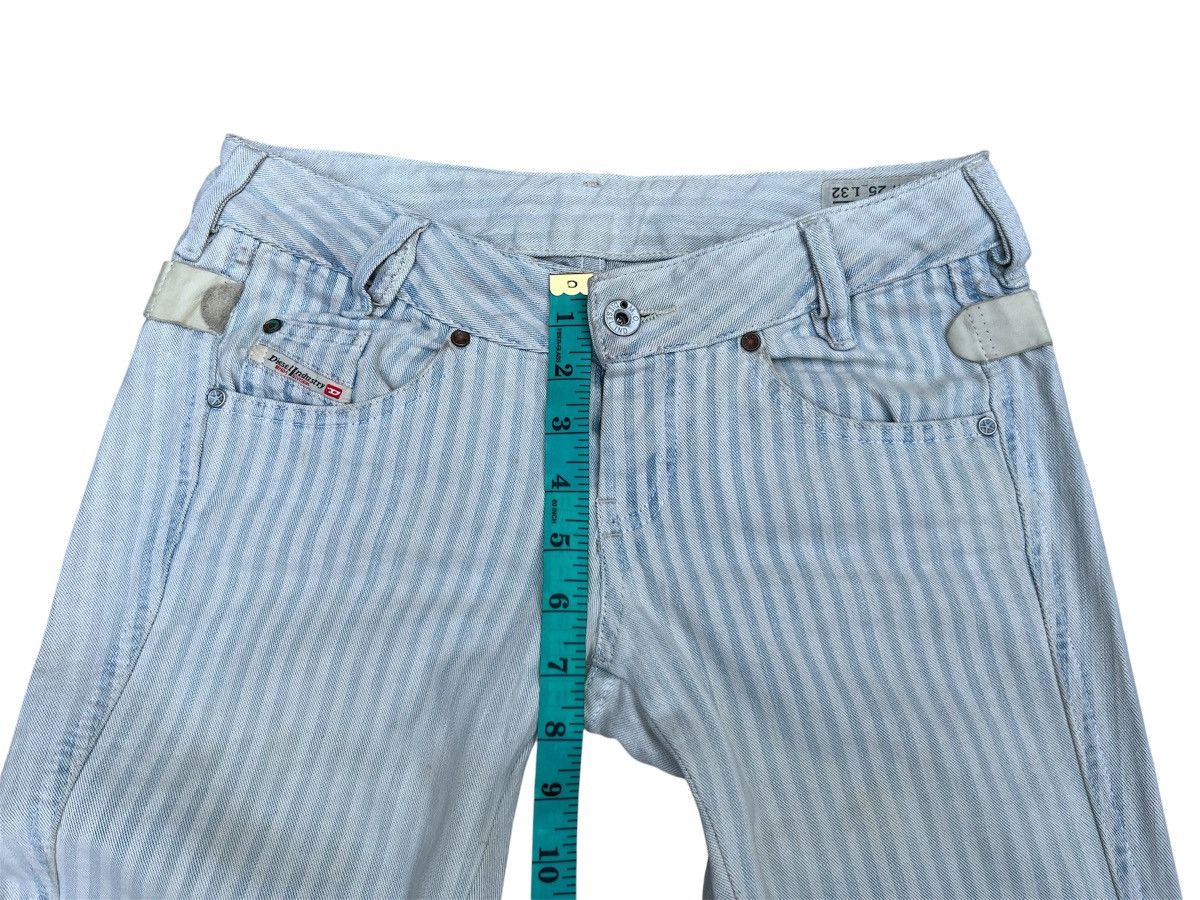 Diesel DIESEL Striped Flare Jeans Y2K Aesthetic W26 Size 26" / US 2 / IT 38 - 15 Thumbnail