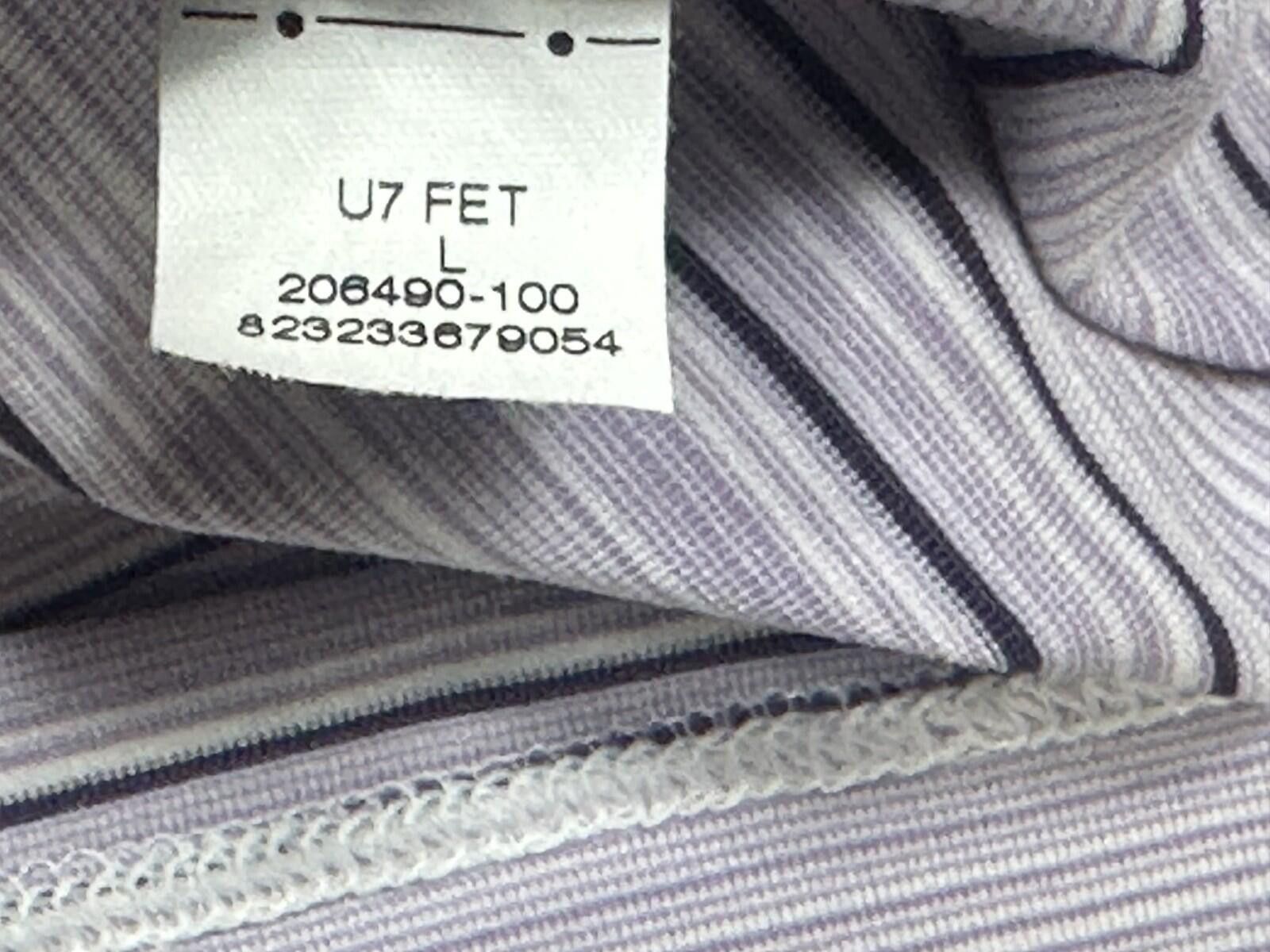 Nike Nike Golf Striped 1/4 Button Polo Shirt Purple Mens L Size US L / EU 52-54 / 3 - 7 Thumbnail