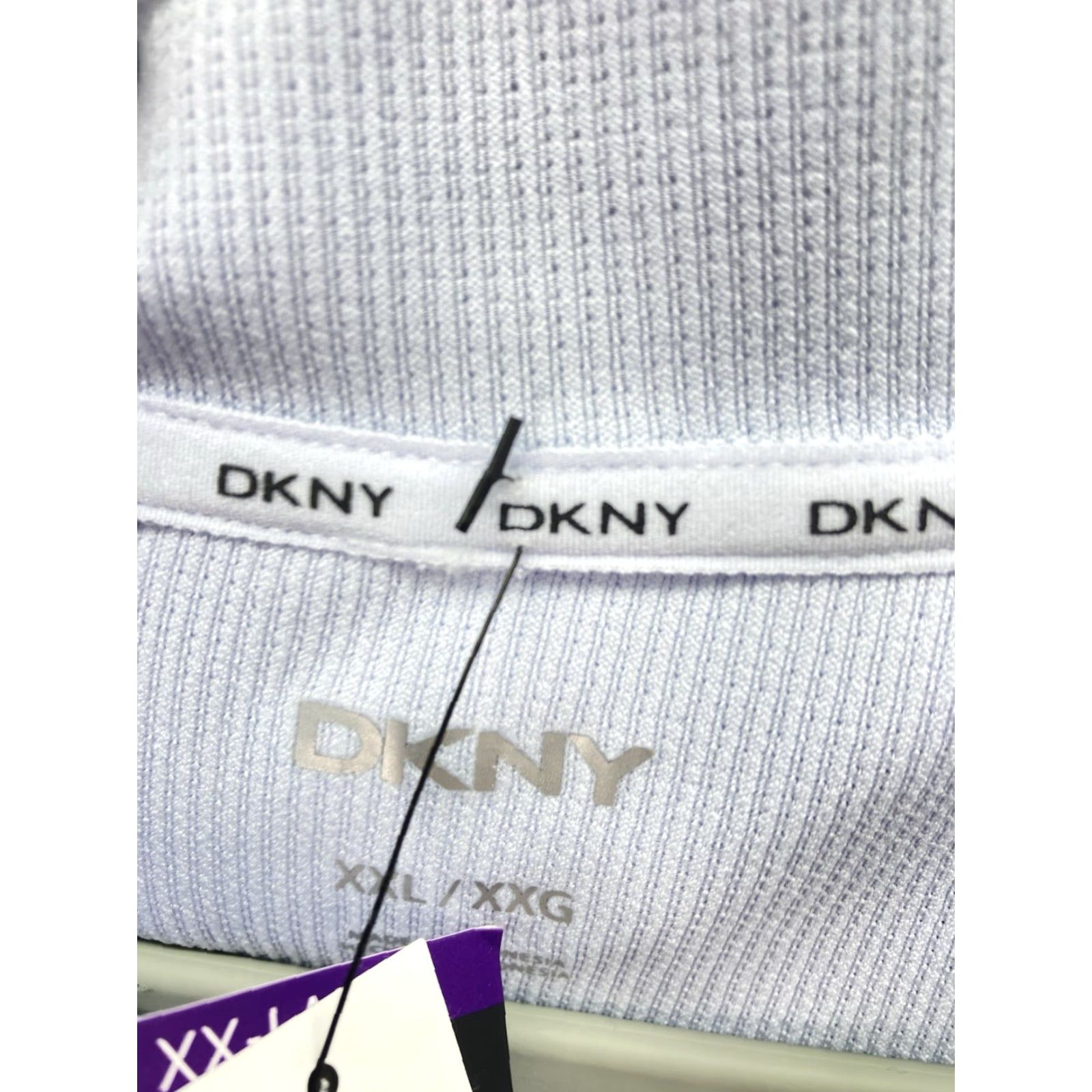 DKNY VINTAGE DKNY Waffle Hoodie Sweatshirt Women 2XL Blue Pullover Long Sleeve NWT Size XXL / US 16-18 / IT 52-54 - 7 Thumbnail
