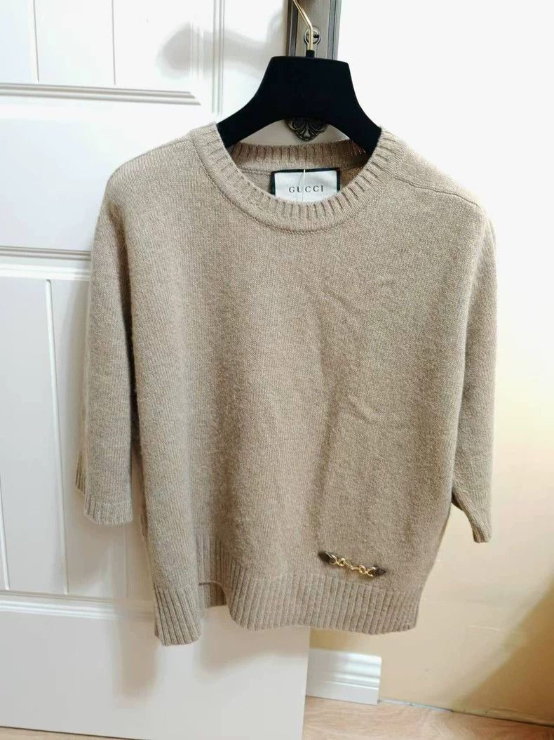 Gucci Gucci Chain Detail Cashmere Sweater Size US M / EU 48-50 / 2 - 1 Thumbnail