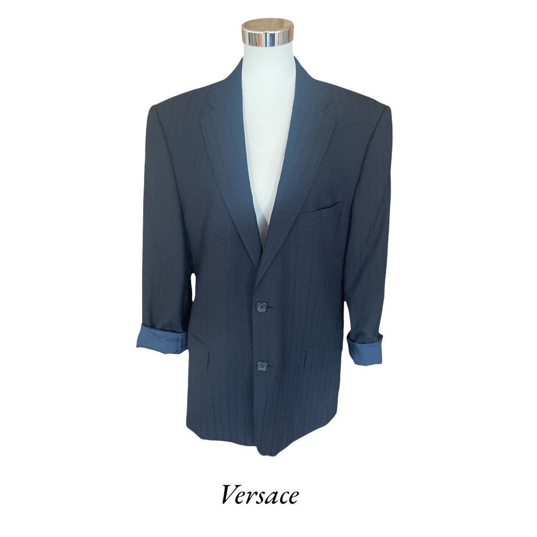 Versace Maxi blazer vintage Versace Size L / US 10 / IT 46 - 1 Thumbnail
