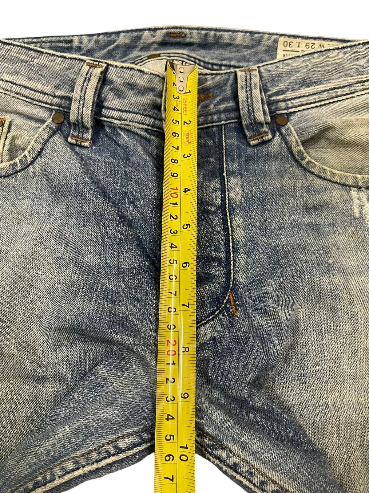 Diesel Vintage 90s Diesel Industry Blue Wash Distressed Jeans Size US 32 / EU 48 - 14 Thumbnail