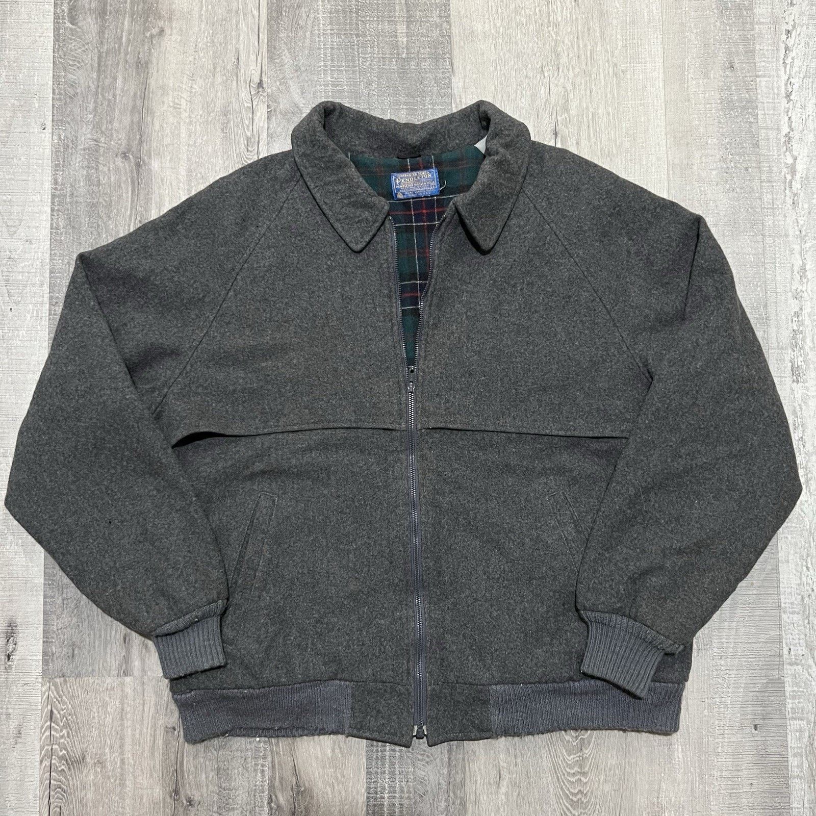 Pendleton VTG Pendleton 70s/80s Grey Blouson Cruiser Bomber Jacket L Size US L / EU 52-54 / 3 - 1 Thumbnail