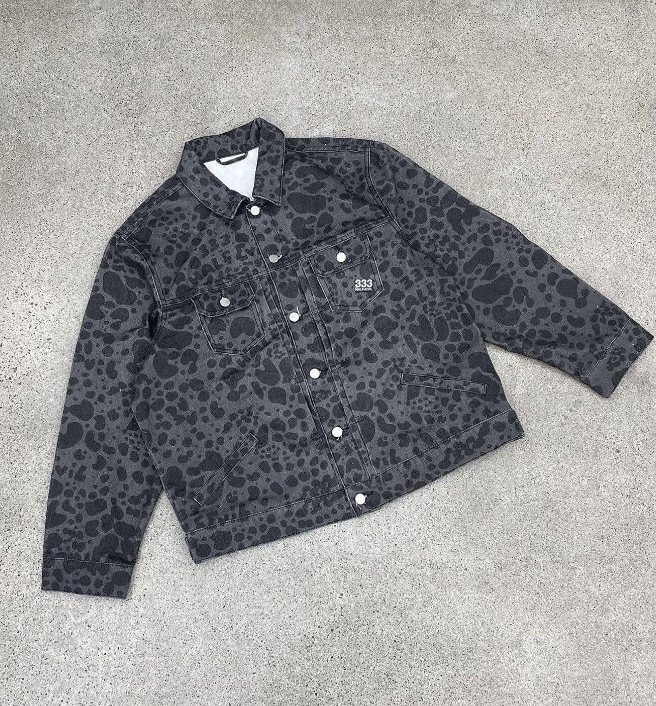 Half Evil HALF EVIL 333 CHETAH PRINT DENIM JACKET Size US XL / EU 56 / 4 - 1 Thumbnail