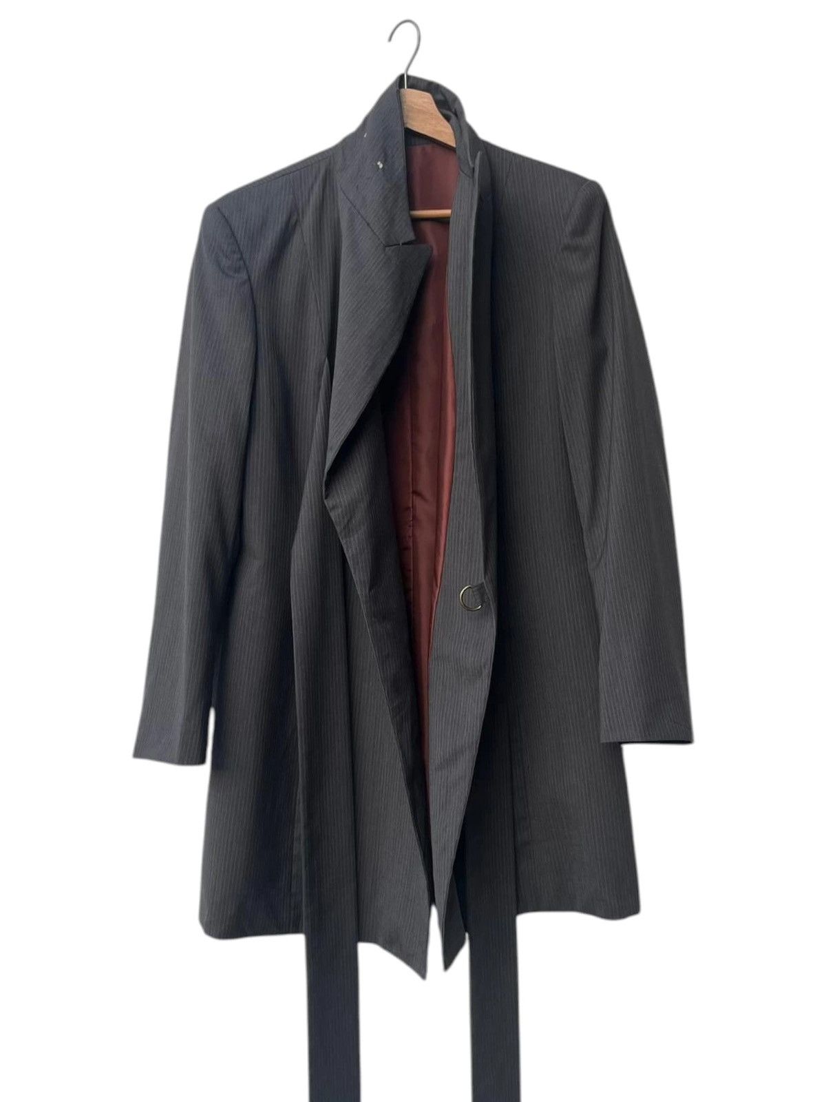 Jean Paul Gaultier Archive Jean Paul Gaultier Classique Pinstripe Wrap Jacket Size M / US 6-8 / IT 42-44 - 1 Thumbnail