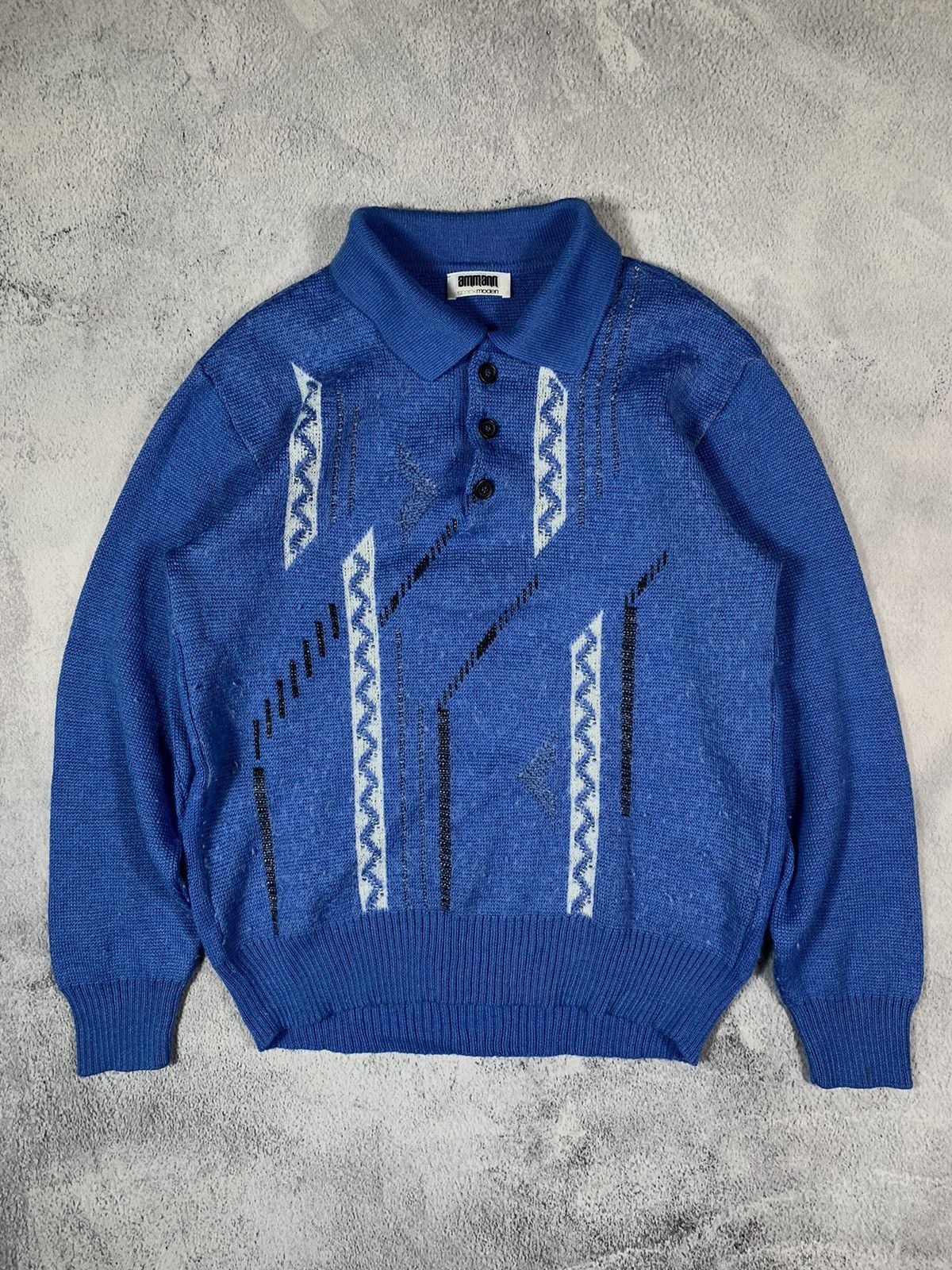 Japanese Brand × Vintage Vintage90s Old Money style 1/4 zip japanese sweater size S Size US S / EU 44-46 / 1 - 1 Thumbnail