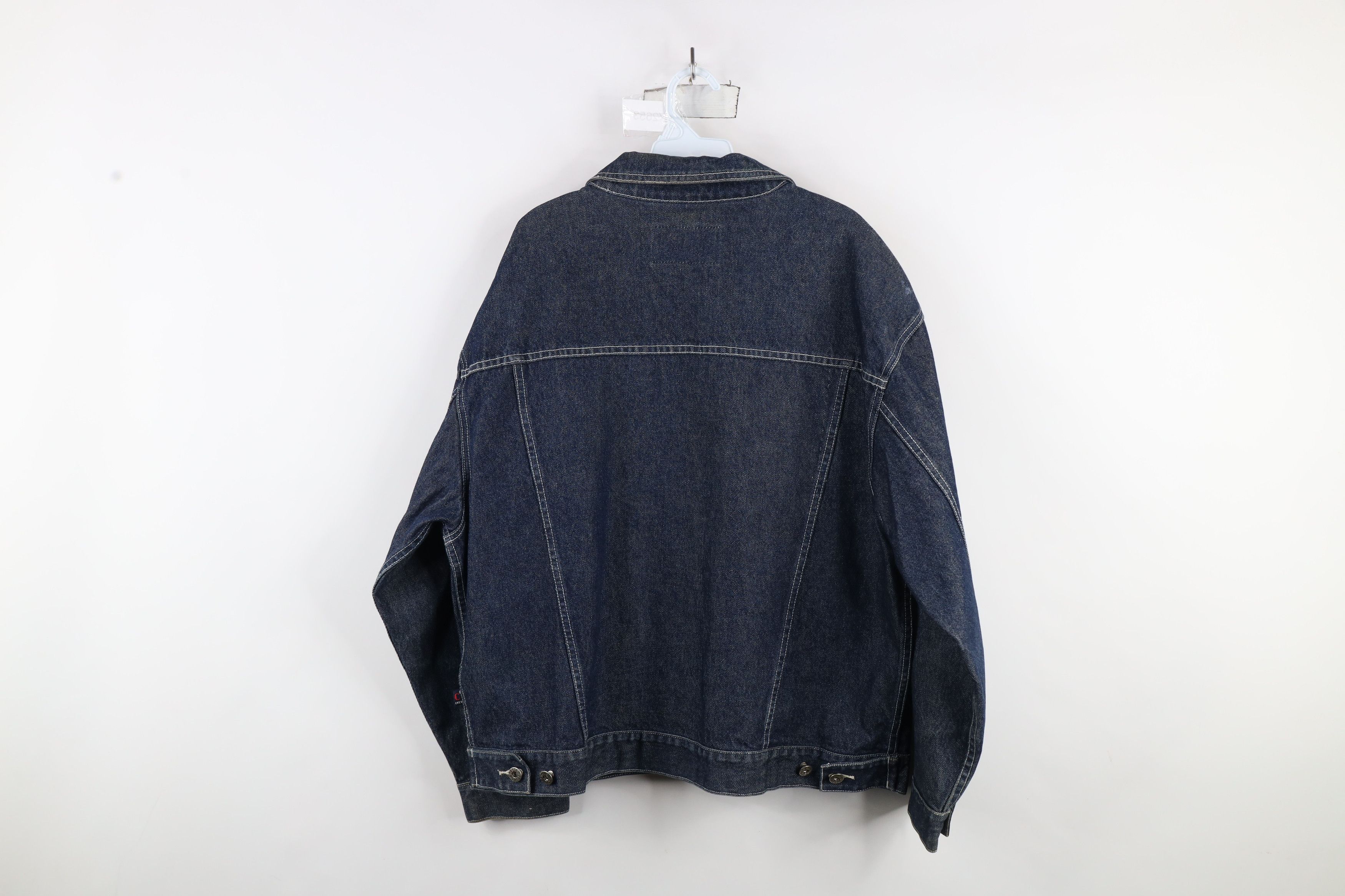 Vintage Vintage 90s Y2K Streetwear Baggy Denim Jean Trucker Jacket Size XL / US 12-14 / IT 48-50 - 14 Thumbnail