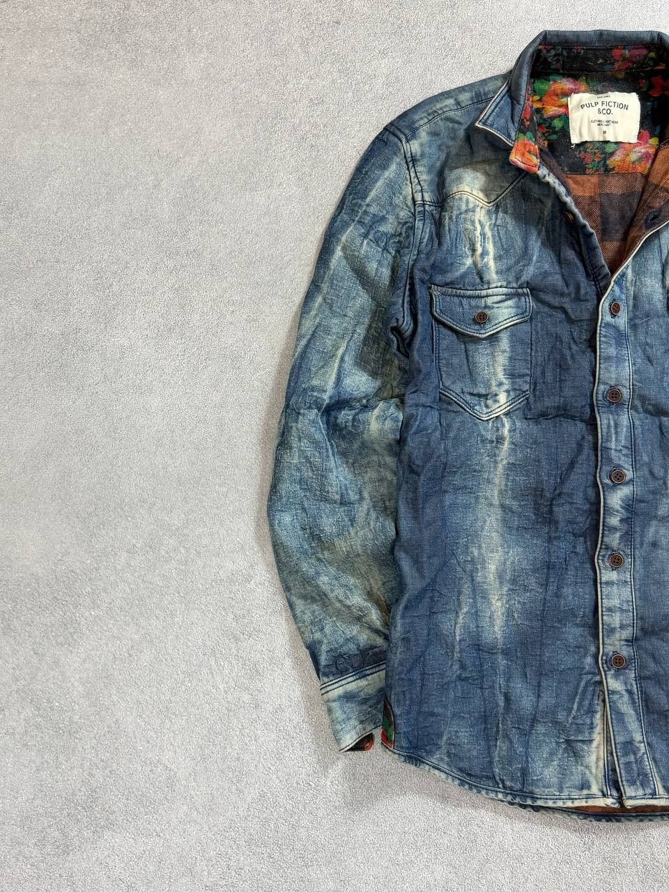 Japanese Brand Denim buttons hype hysteric glamour style denim jacket y2k Size US S / EU 44-46 / 1 - 6 Thumbnail