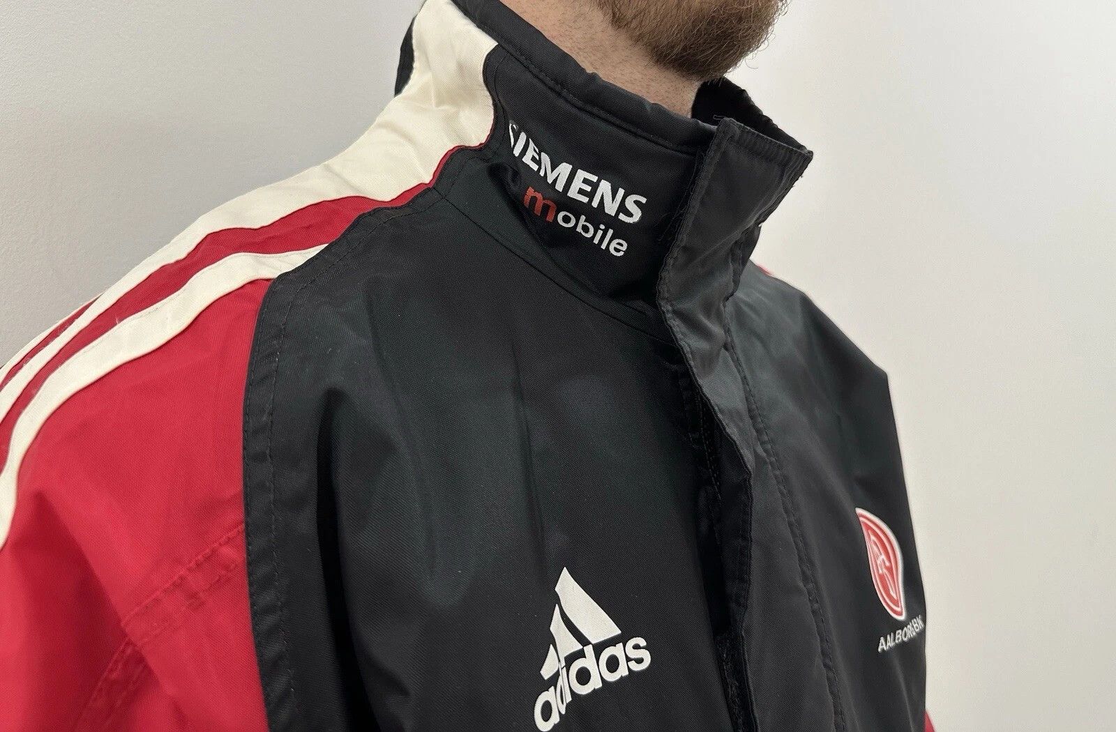 Adidas Vintage 2000s Bk Aalborg Training Jacket Men Soccer Size US M / EU 48-50 / 2 - 4 Thumbnail