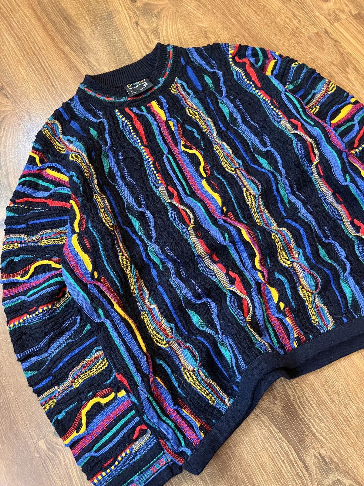 Coogi Rare Coogi 3D Knit / Sweater (Black/Blue/Red/Yellow) Size US M / EU 48-50 / 2 - 2 Thumbnail