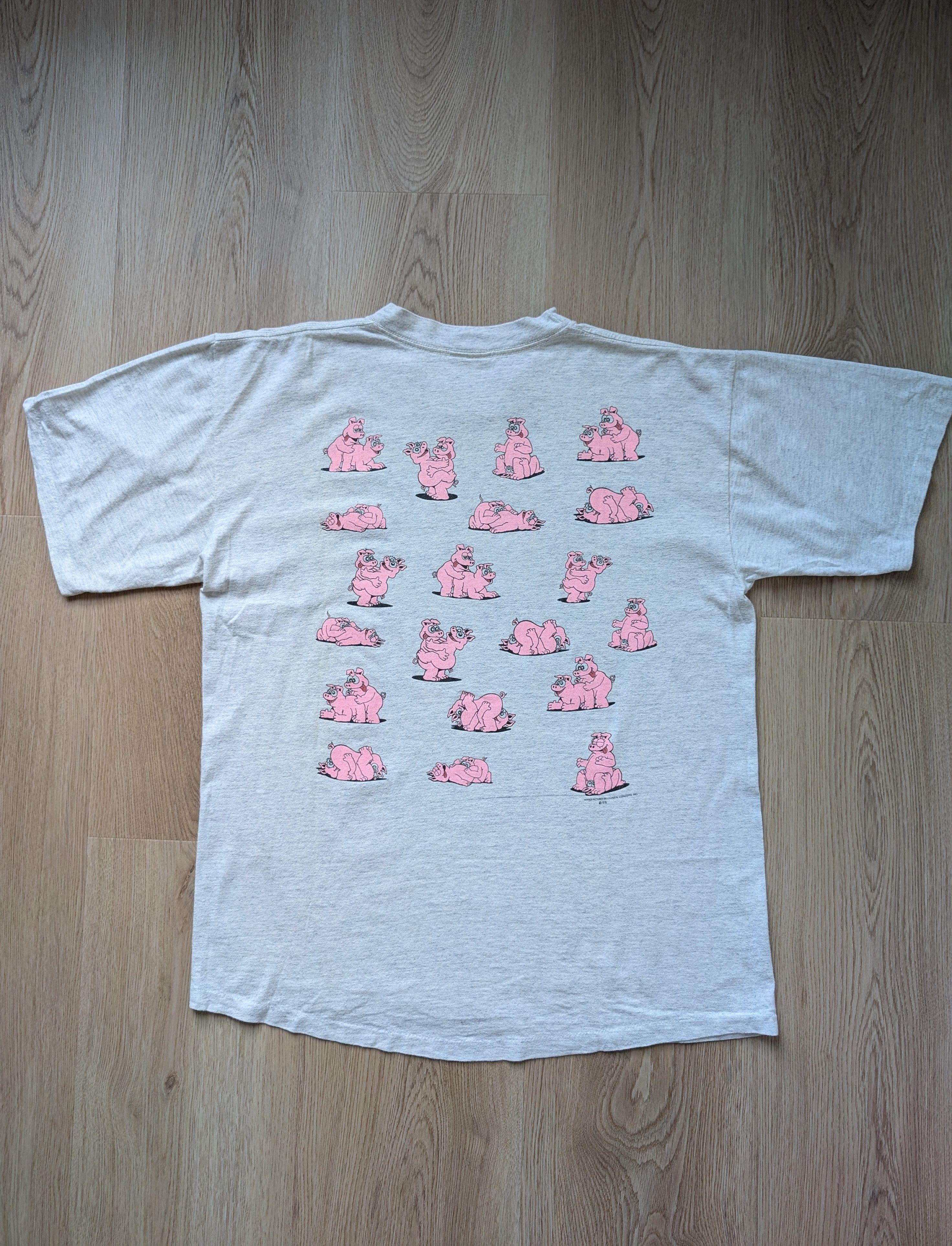 Vintage Vintage 90’s Makin Bacon Cartoon Pig Sex Position Size US XL / EU 56 / 4 - 6 Thumbnail