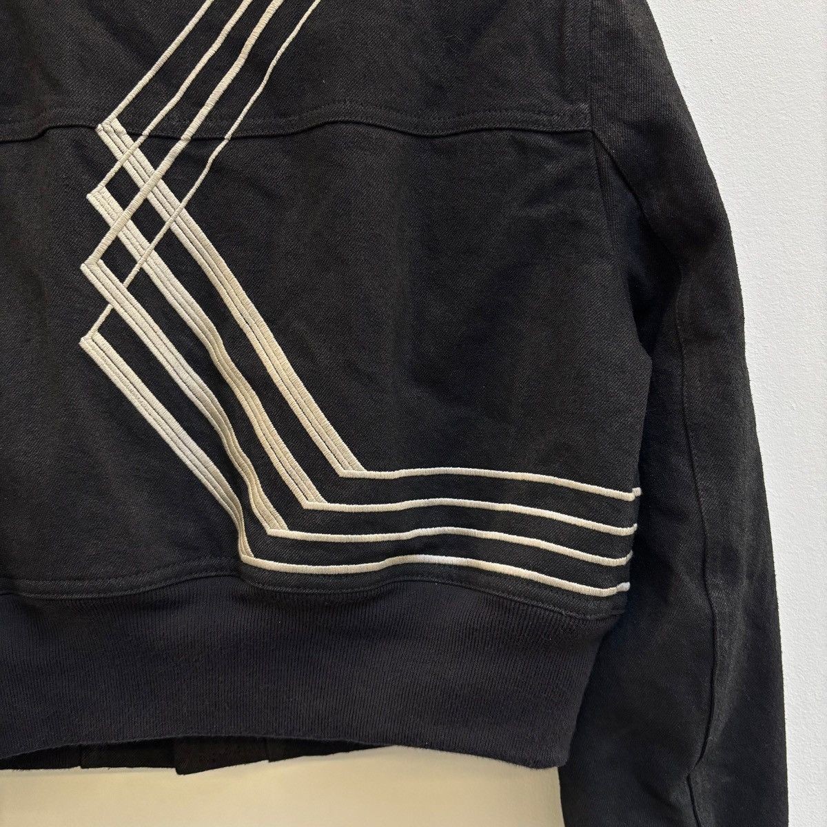 Rick Owens FW17 Rick Owens DRKSHDW Waxed Denim Cropped Bomber Jacket Size L / US 10 / IT 46 - 9 Thumbnail