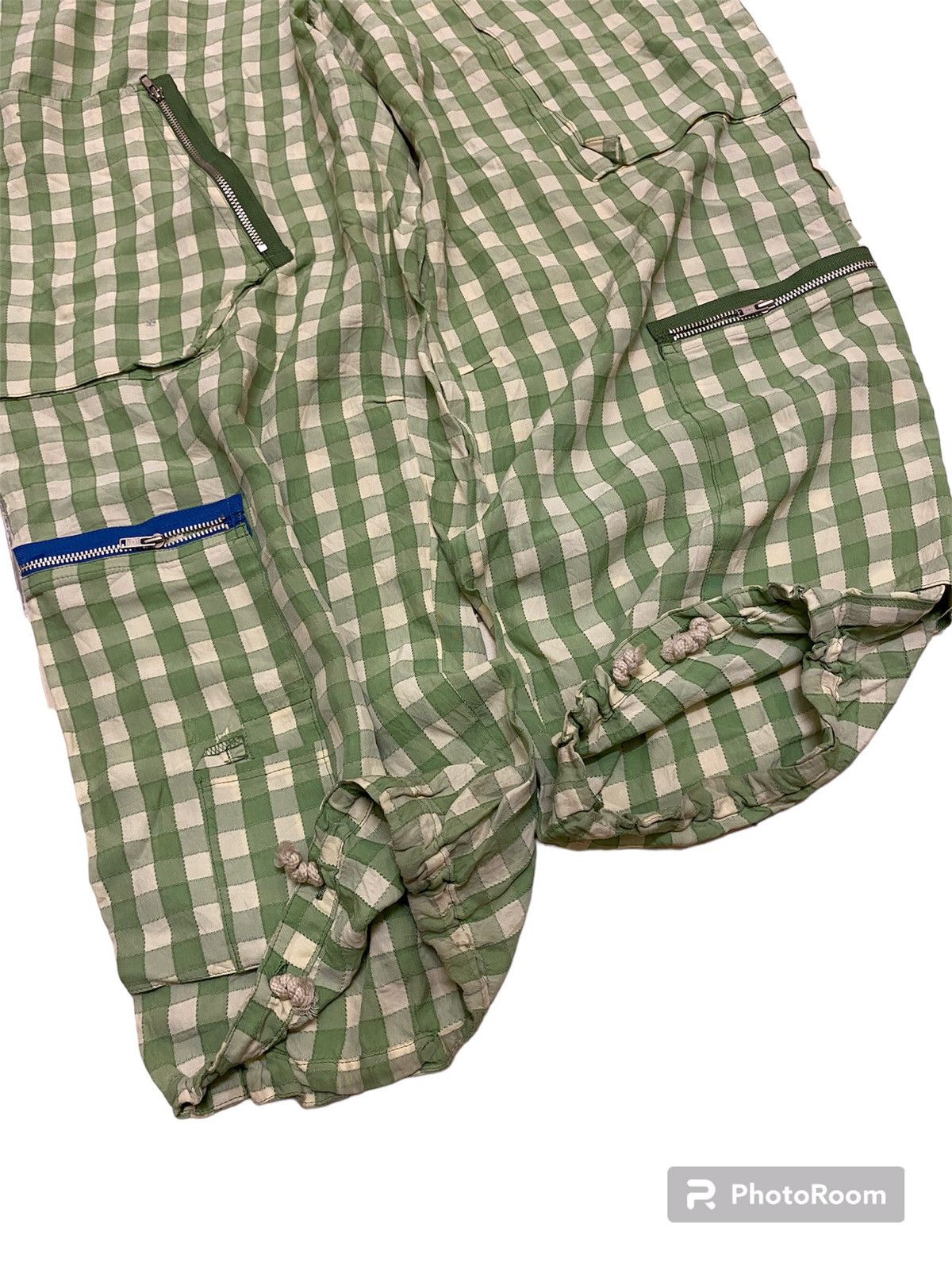 Issey Miyake Vtg issey miyake IS gingham balloon cargo pants Size US 26 / EU 42 - 4 Thumbnail