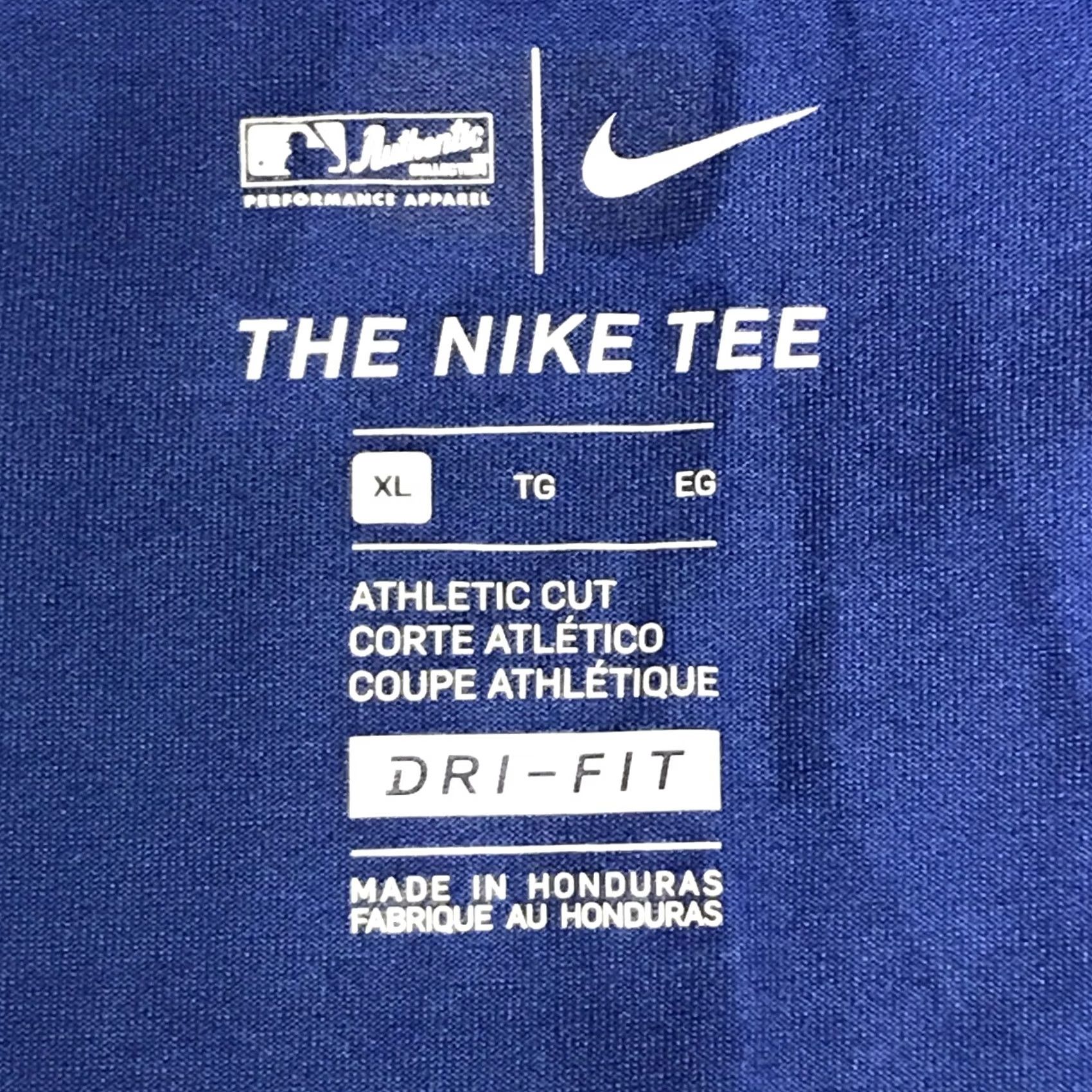 Nike Nike Dri-Fit Men Chicago Cubs MLB Short Sleeve T-Shirt XL Blue Graphic Athletic Cut Logo Size US XL / EU 56 / 4 - 2 Thumbnail