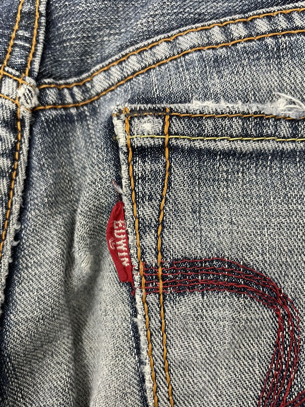 Edwin Edge of Blue Jeans Pant Edwin Red Patch Size US 30 / EU 46 - 9 Thumbnail