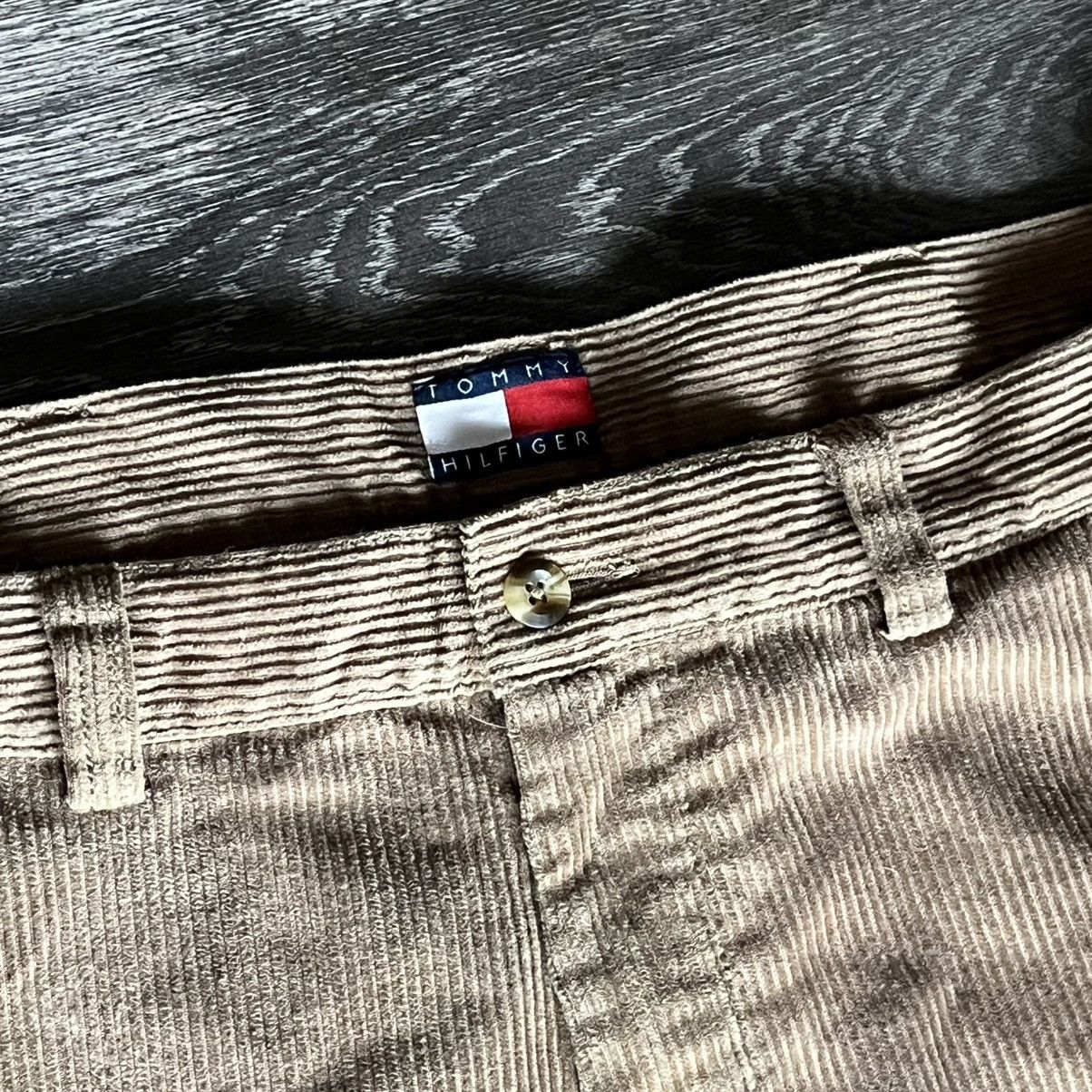 Tommy Hilfiger Vintage 1990s Tommy Hilfiger Corduroy Cargo Straight Pants Size US 34 / EU 50 - 9 Thumbnail